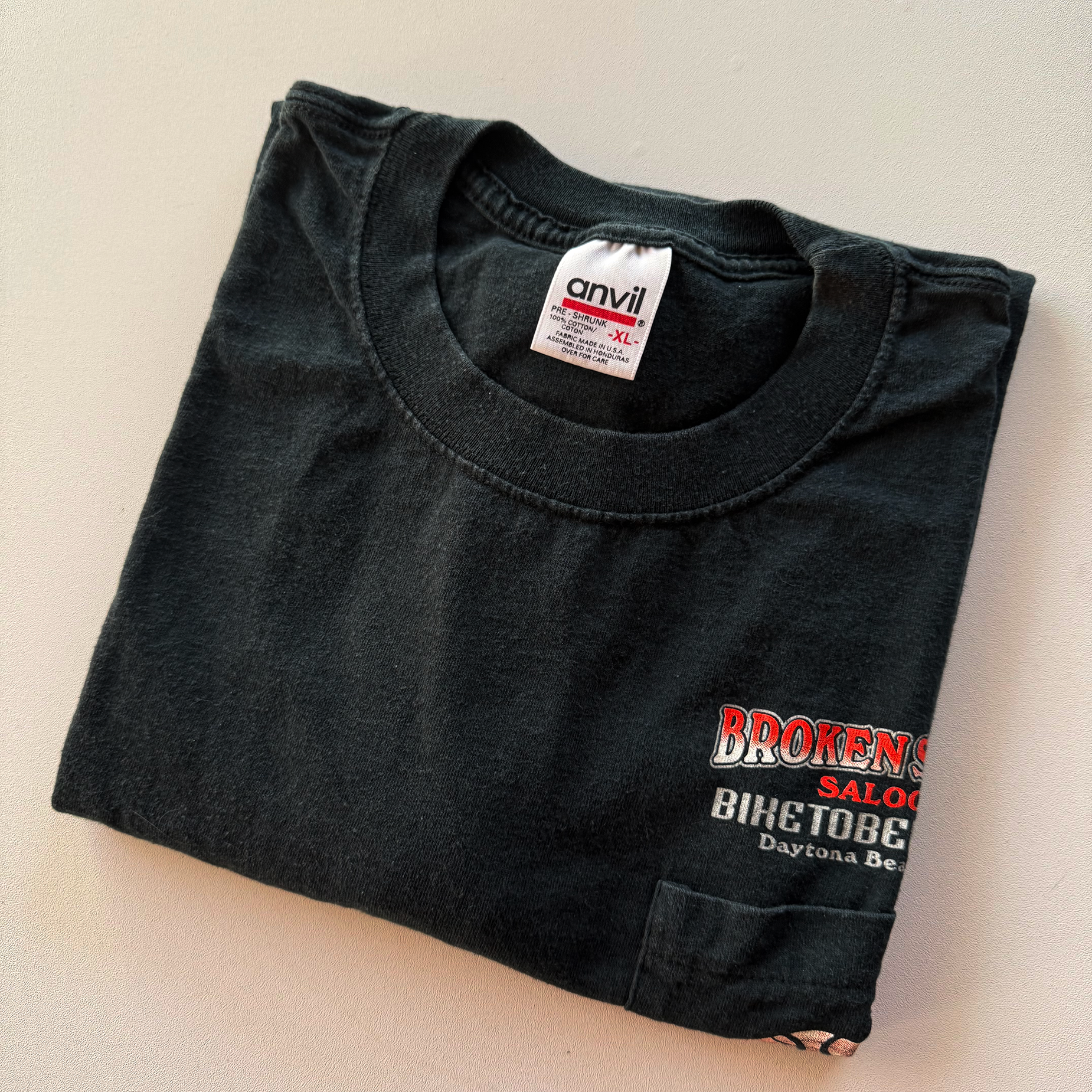 Vintage 1999 Biketoberfest Halloween Broken Spoke Saloon Tee