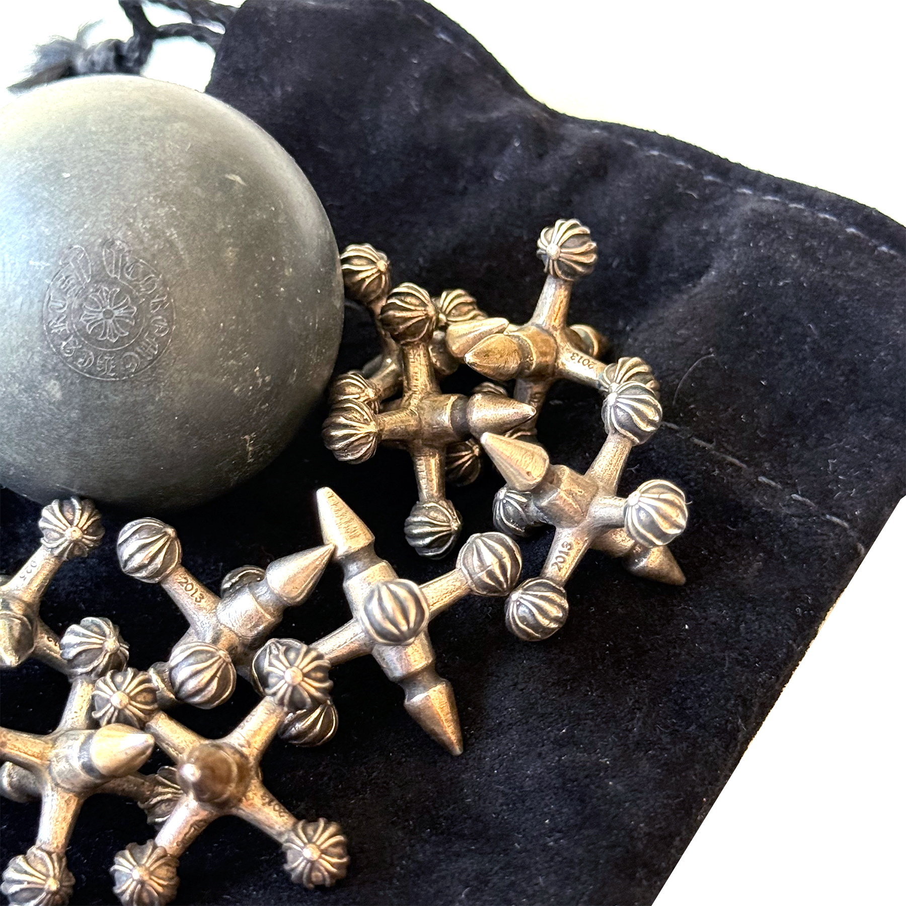 Chrome Hearts Jacks Knucklebones Set