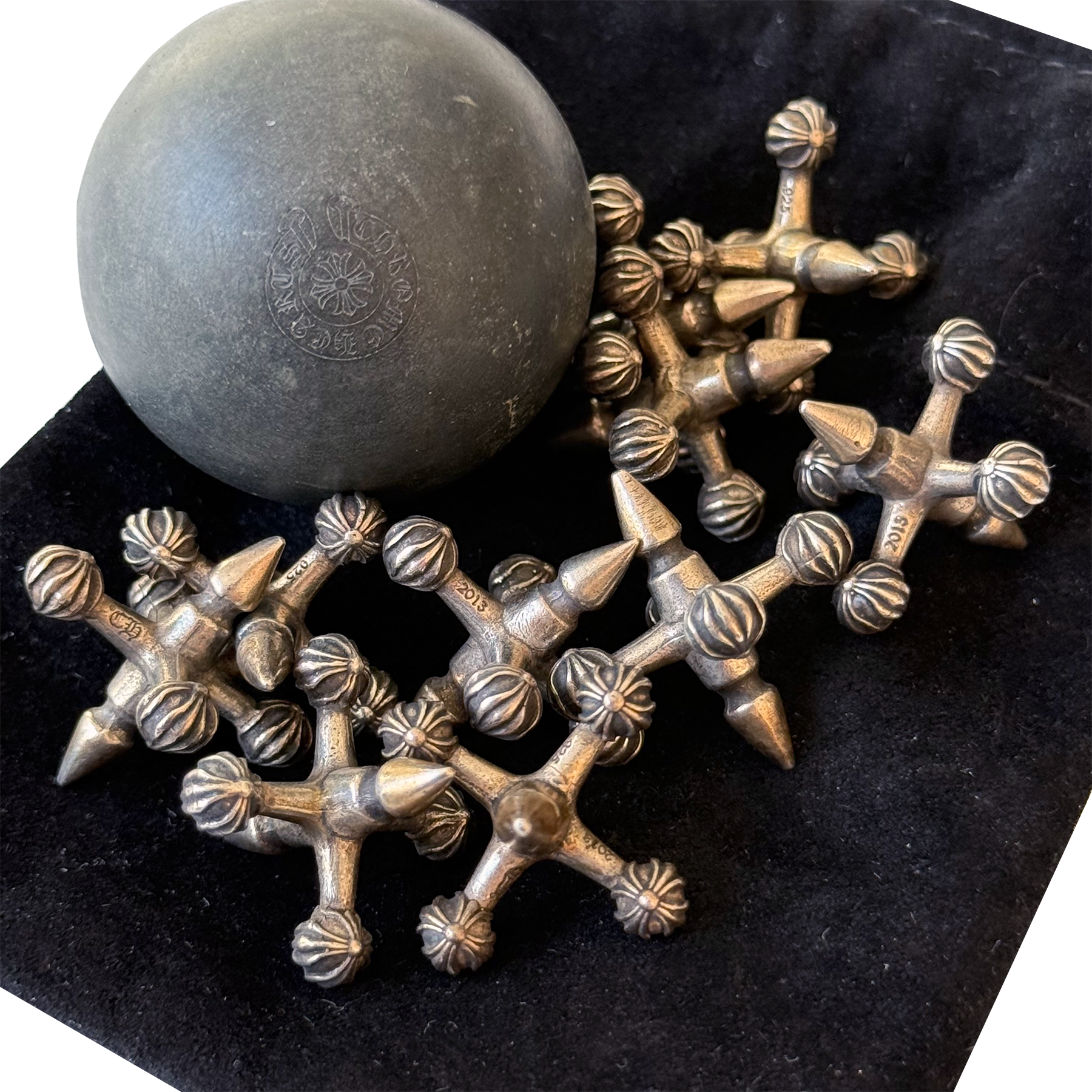 Chrome Hearts Jacks Knucklebones Set