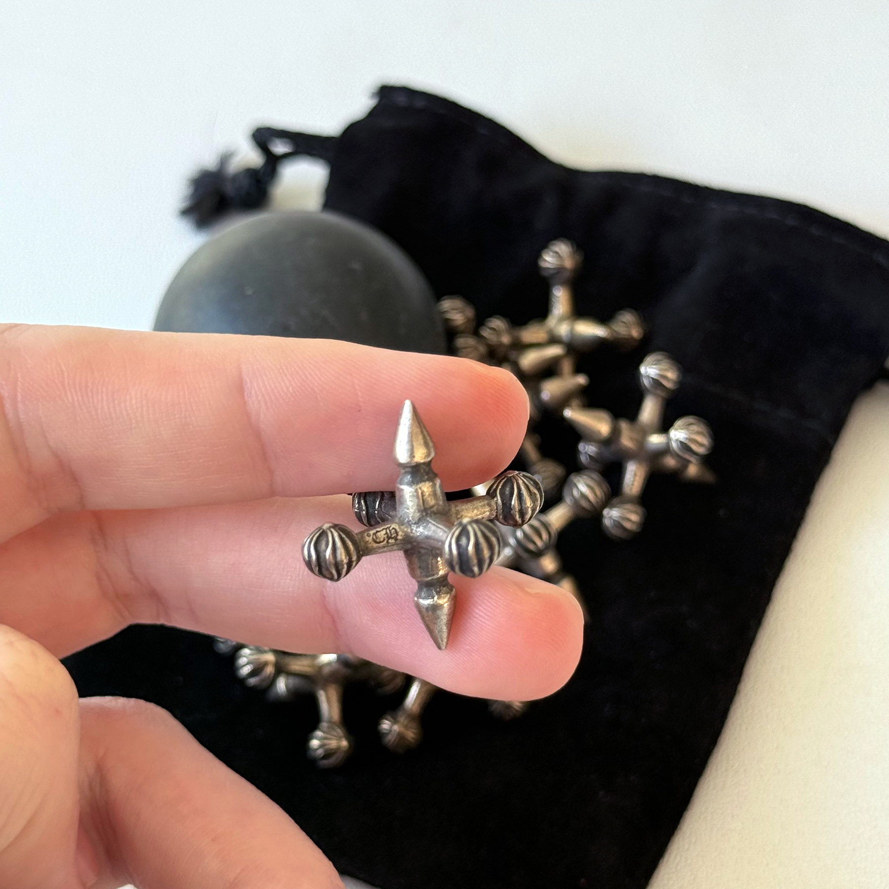 Chrome Hearts Jacks Knucklebones Set