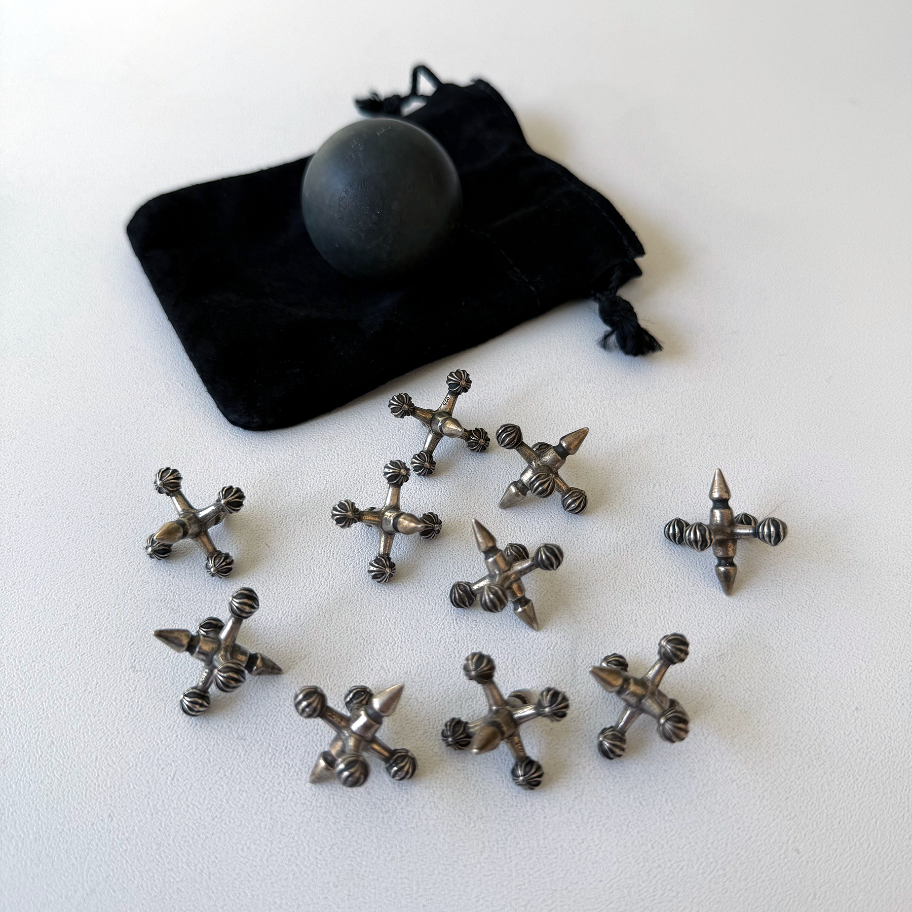Chrome Hearts Jacks Knucklebones Set