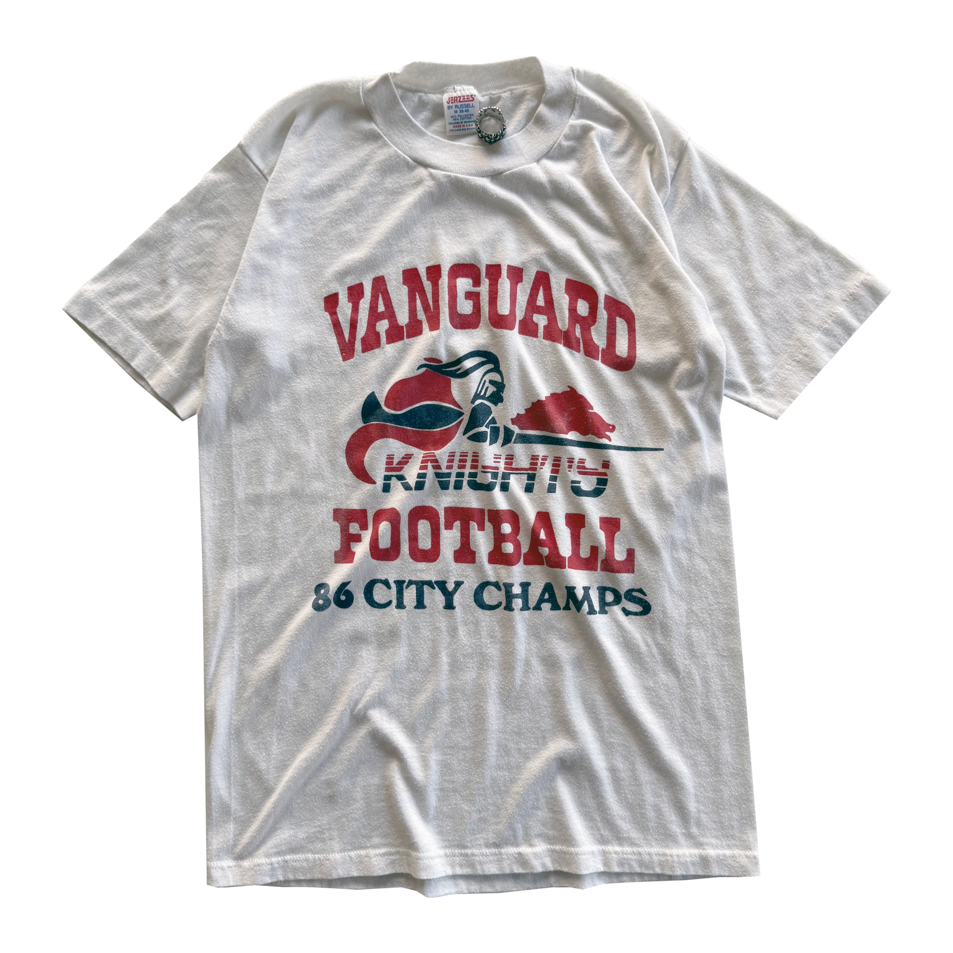 Vintage 1986 Vanguard Knights Football Tee (Display)