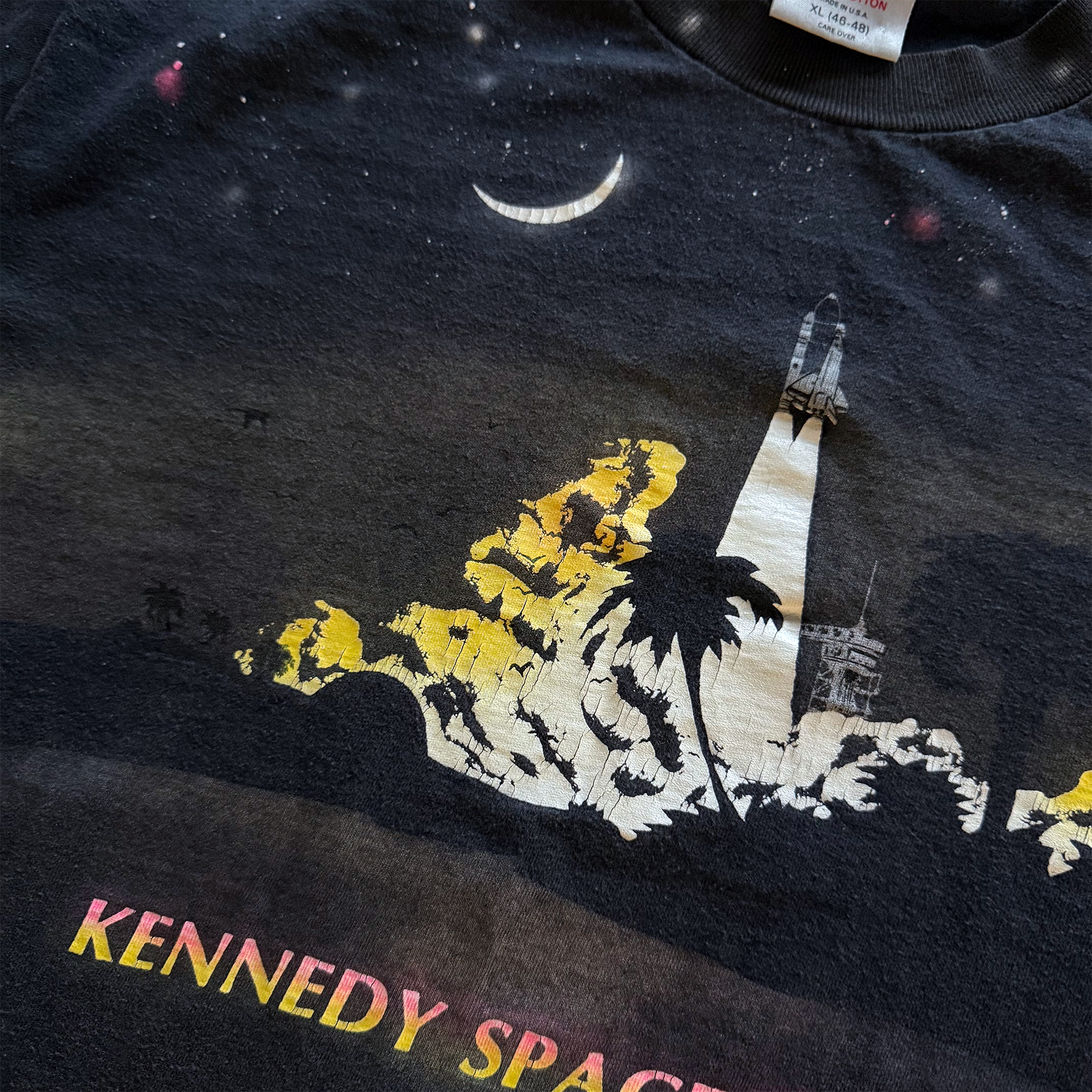 Vintage 1990 NASA Kennedy Space Center AOP Tee
