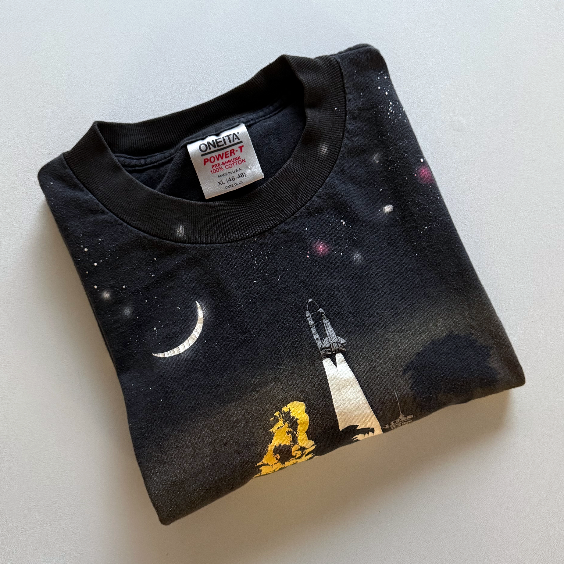 Vintage 1990 NASA Kennedy Space Center AOP Tee