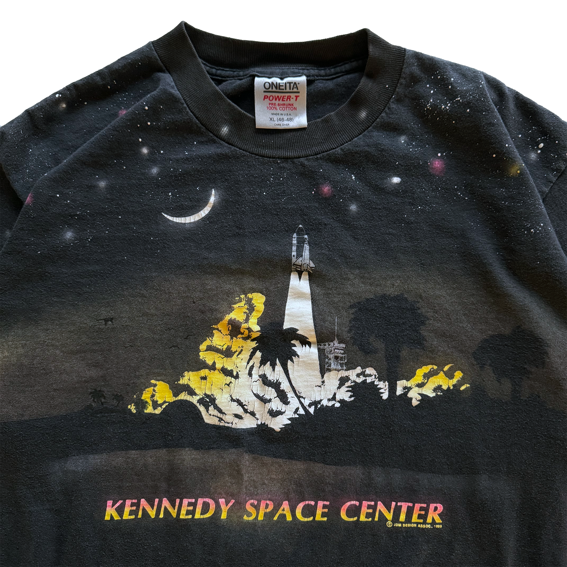 Vintage 1990 NASA Kennedy Space Center AOP Tee