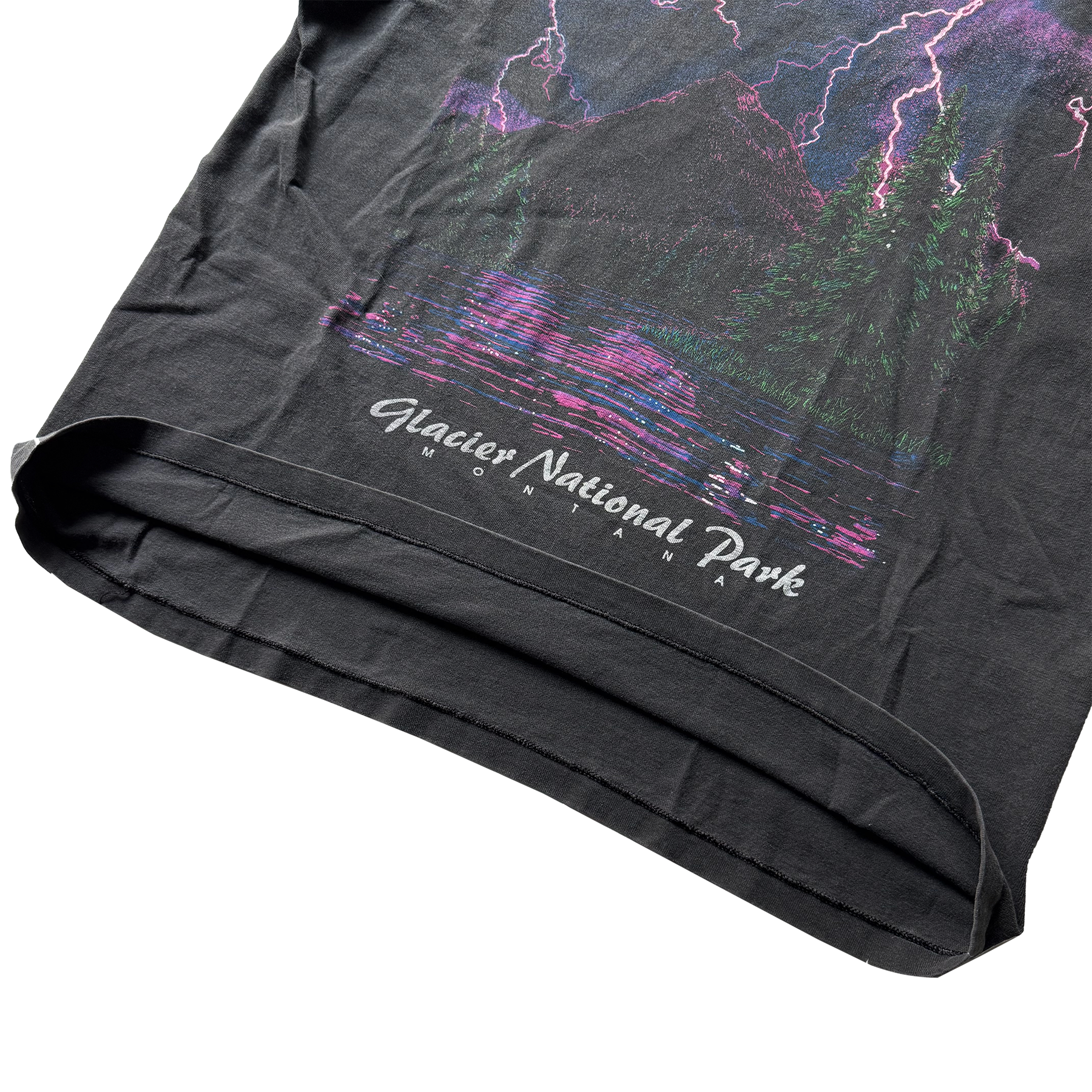 Vintage 1993 Glacier National Park Lightning Nature Tee
