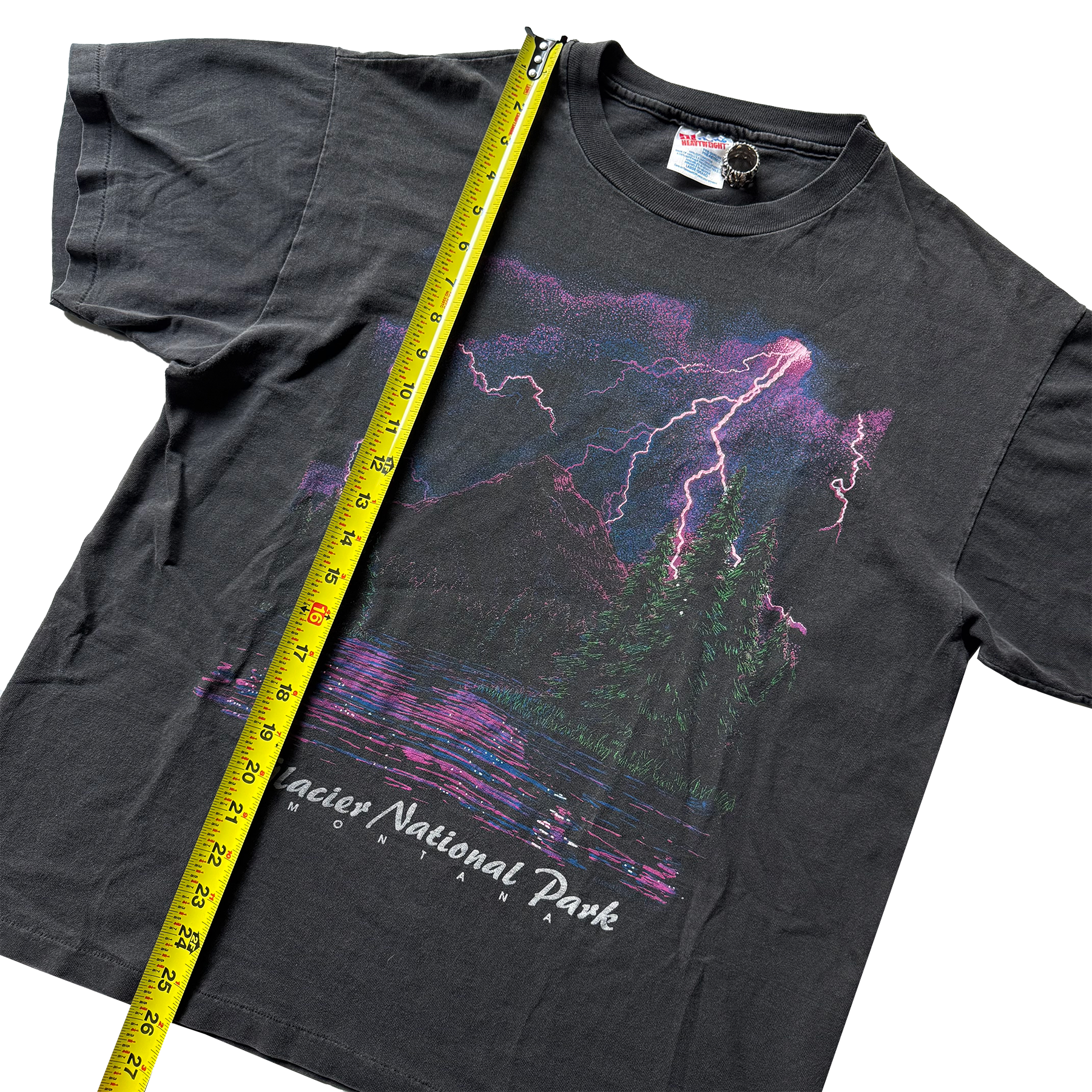 Vintage 1993 Glacier National Park Lightning Nature Tee