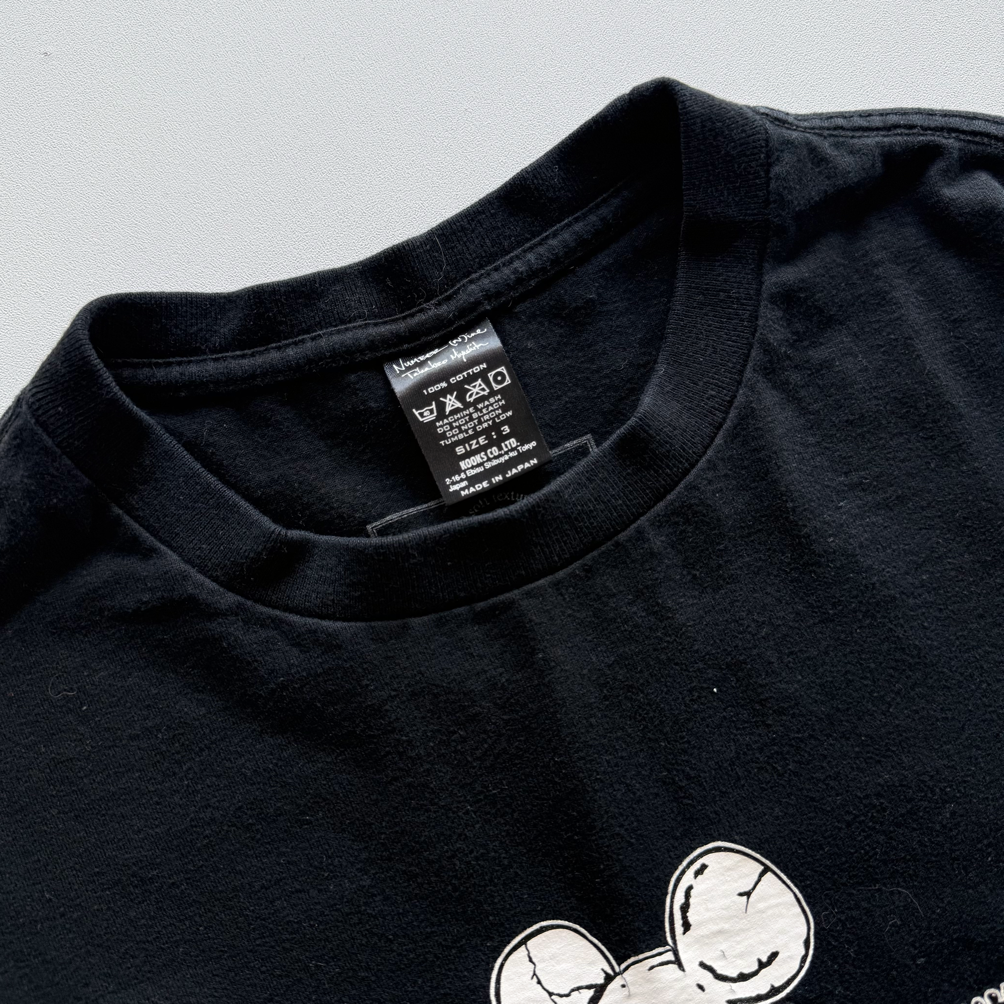 Number (N)ine AW08 Skull Disney Mickey Mouse Tee