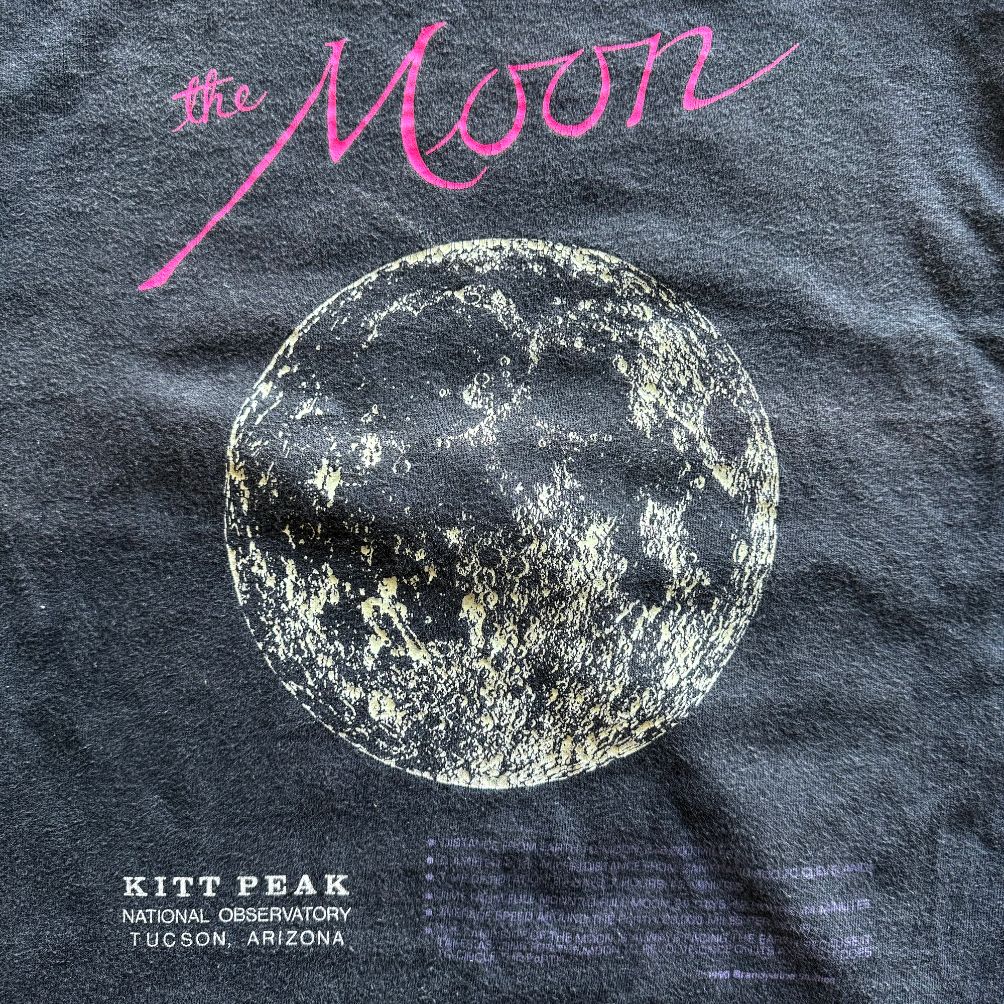 Vintage 1990 Kitt Peak National Observatory Moon Tee