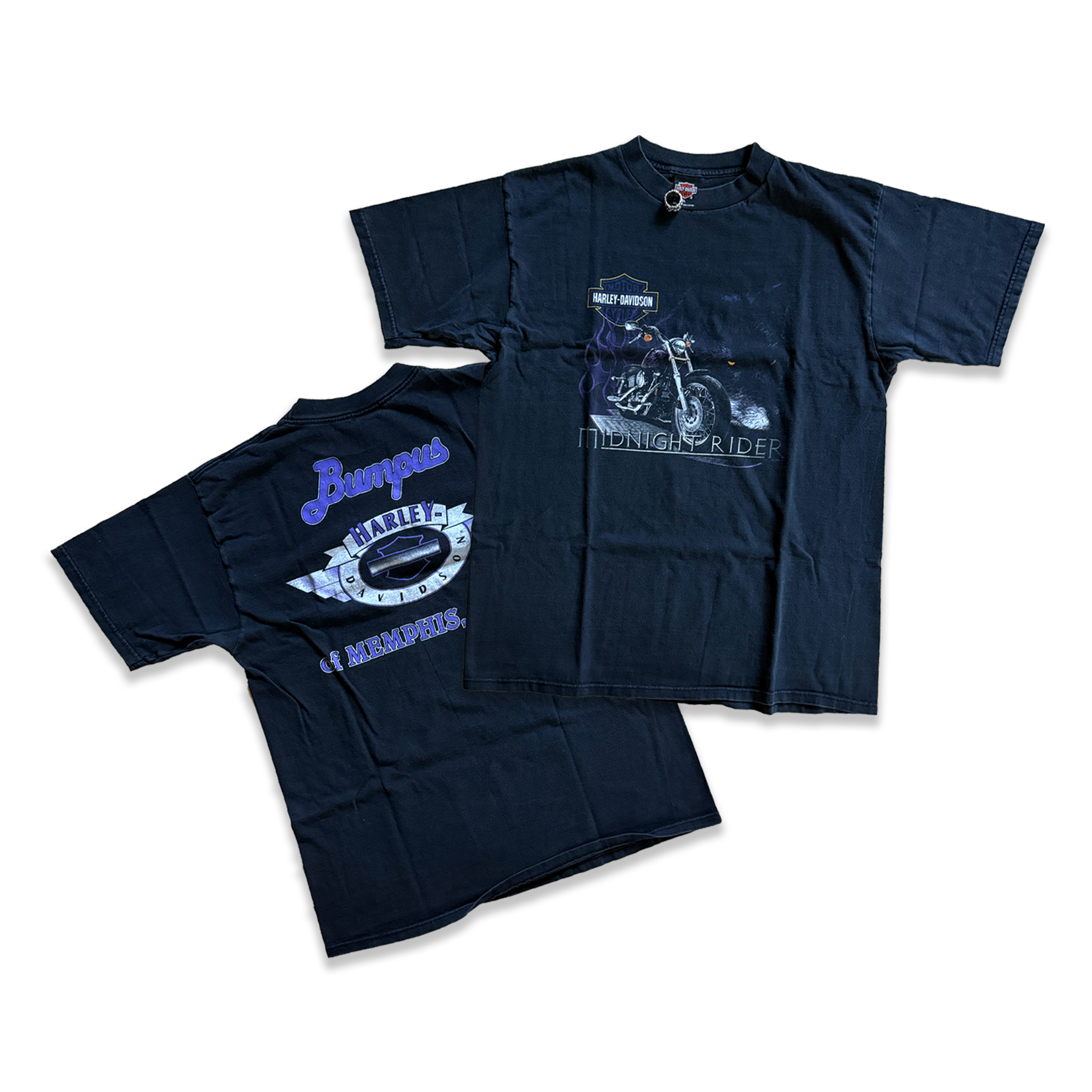 Vintage 1999 Harley Davidson "Midnight Rider" Tee