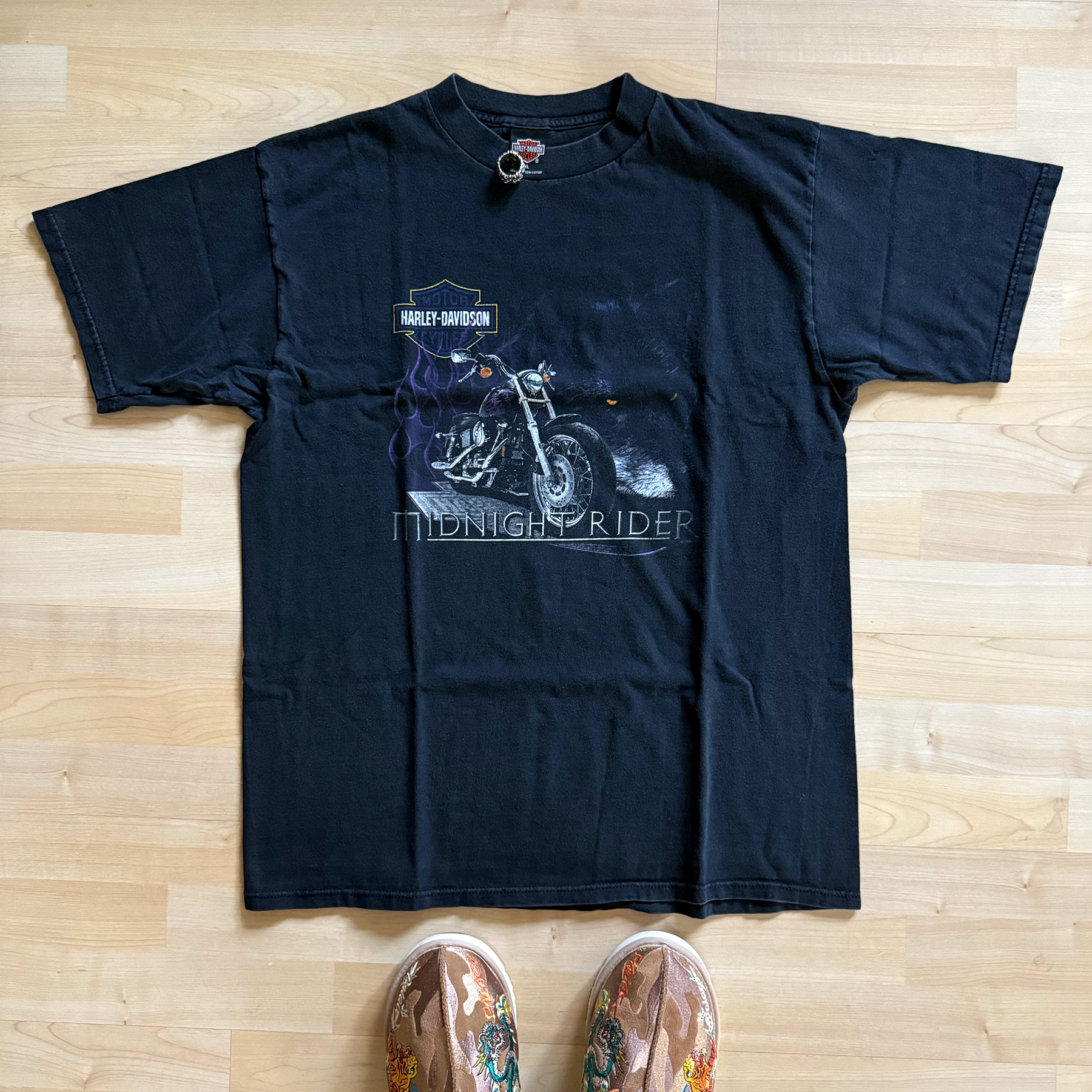 Vintage 1999 Harley Davidson "Midnight Rider" Tee