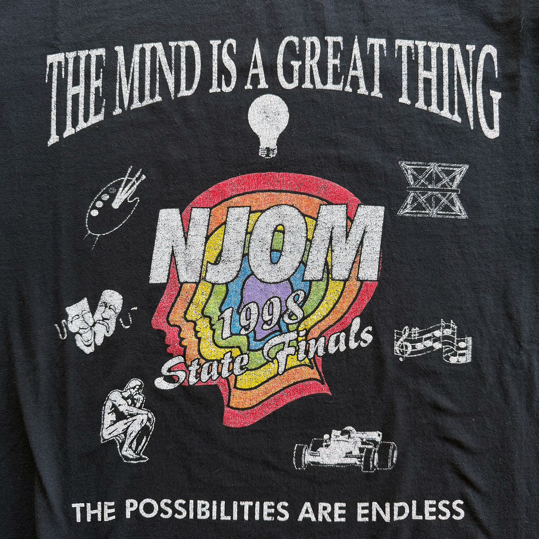 Vintage 1998 NJOM (New Jersey Odyssey of the Mind) Tee