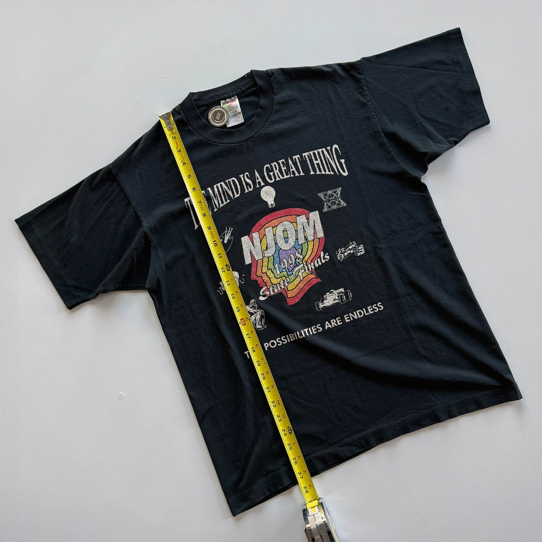 Vintage 1998 NJOM (New Jersey Odyssey of the Mind) Tee