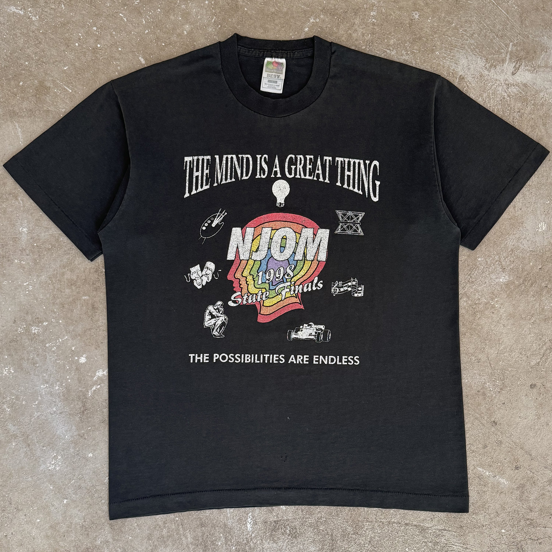 Vintage 1998 NJOM (New Jersey Odyssey of the Mind) Tee