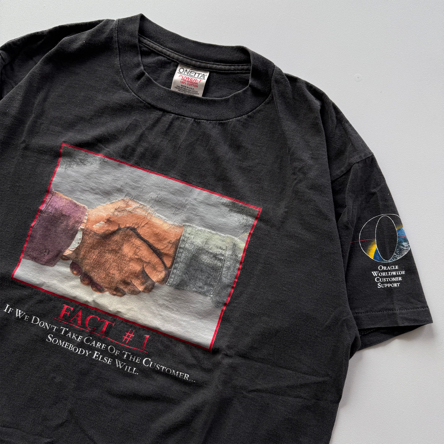 Vintage 1997 Oracle Corporation Tech Tee