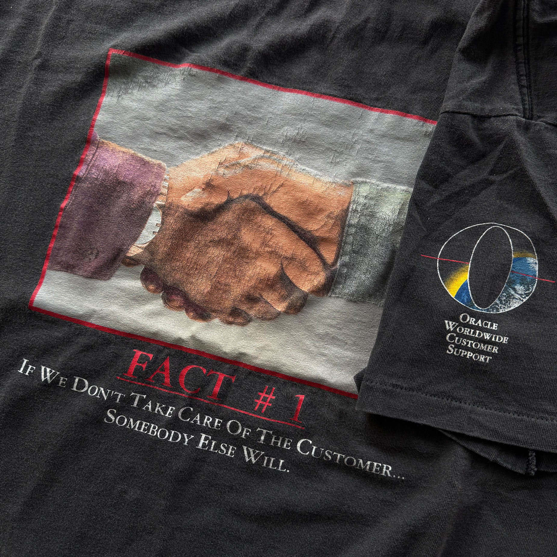 Vintage 1997 Oracle Corporation Tech Tee