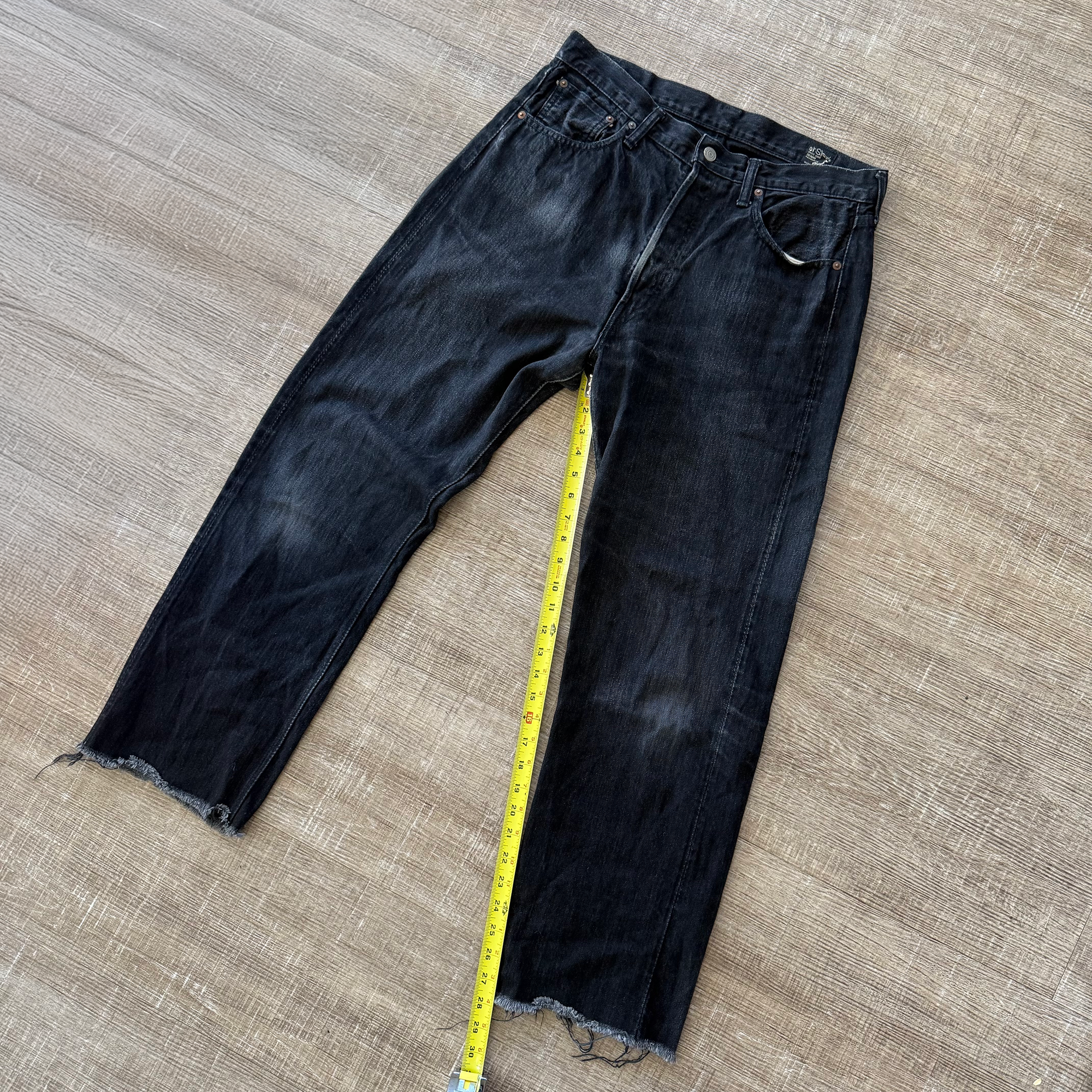 Orslow x Blue Owl 105 Black Stone Wash Selvedge Denim