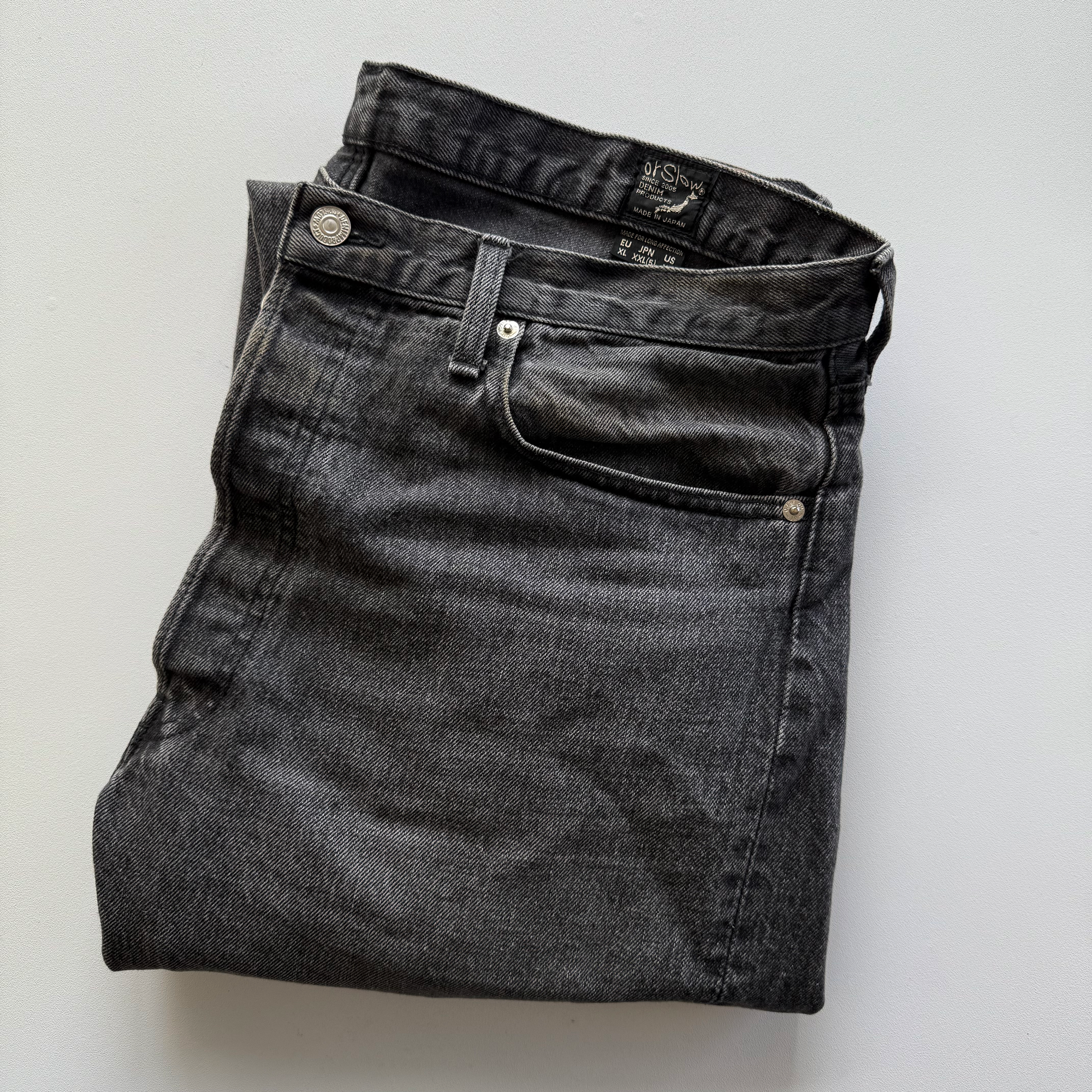 Orslow 105 Grey Denim Jeans