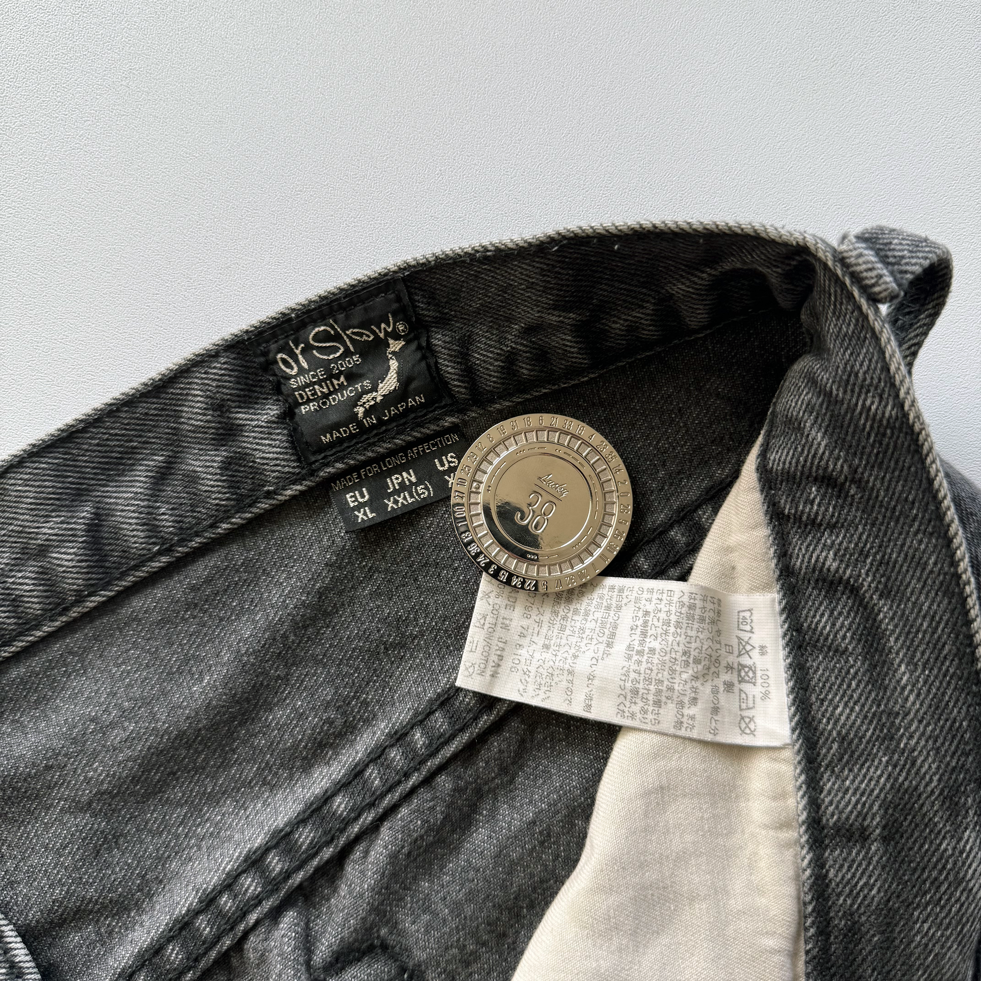 Orslow 105 Grey Denim Jeans