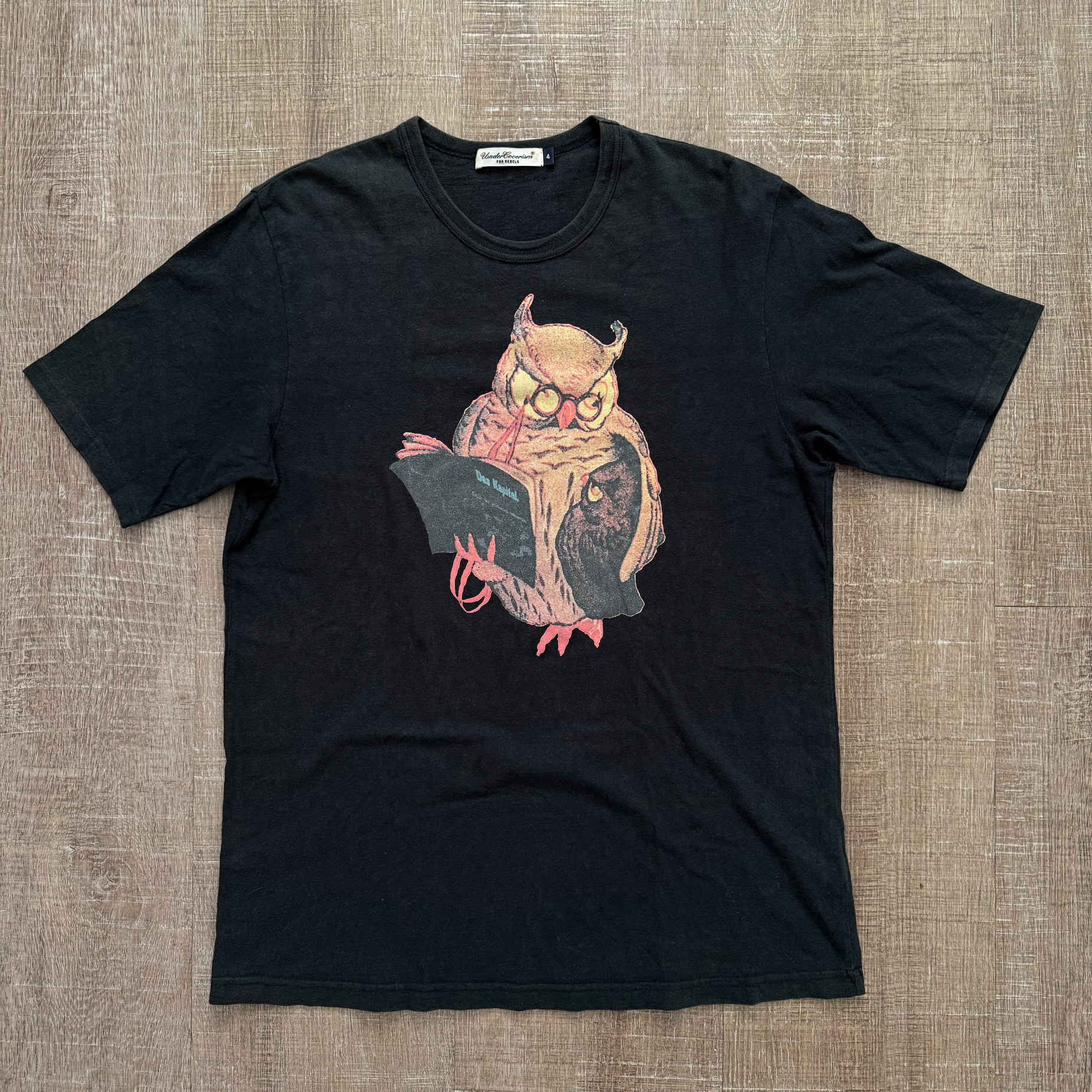 Undercover 2000s Das Kapital Karl Marx Owl Tee