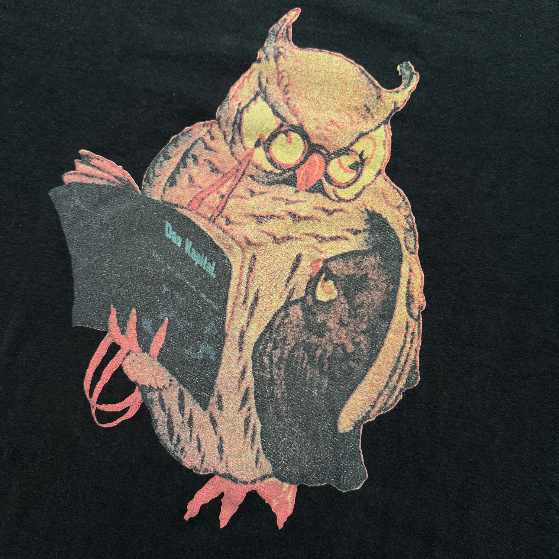 Undercover 2000s Das Kapital Karl Marx Owl Tee