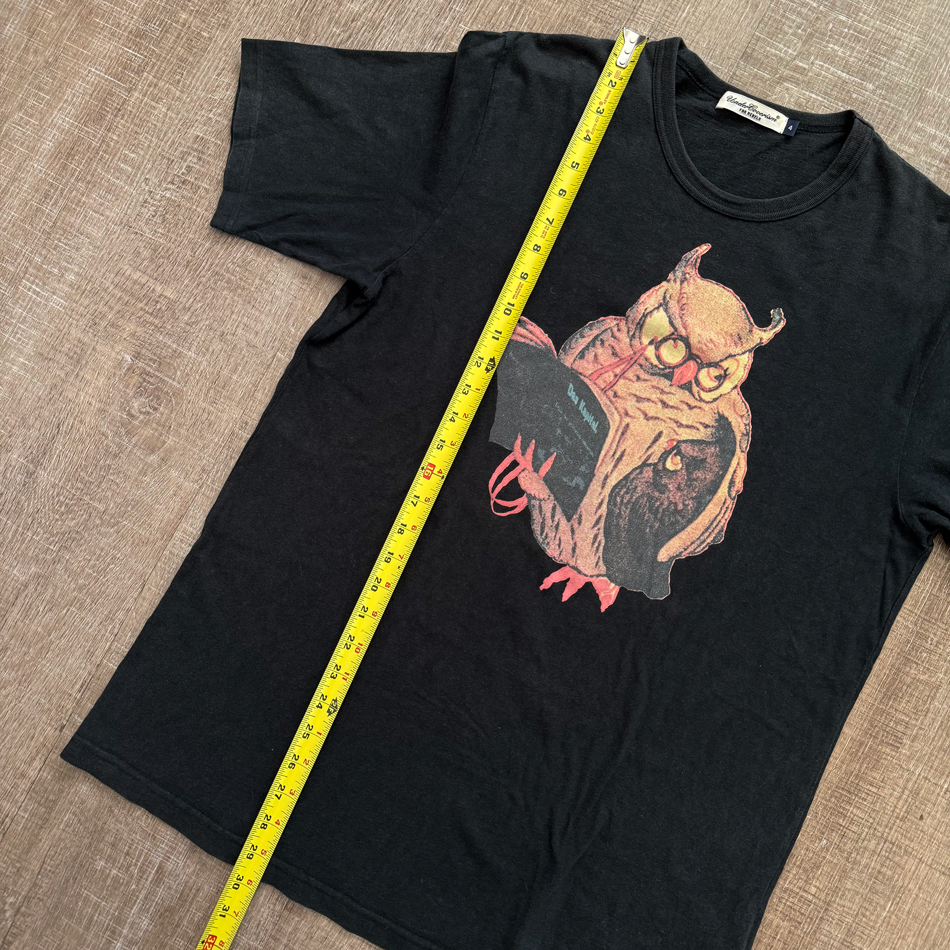 Undercover 2000s Das Kapital Karl Marx Owl Tee