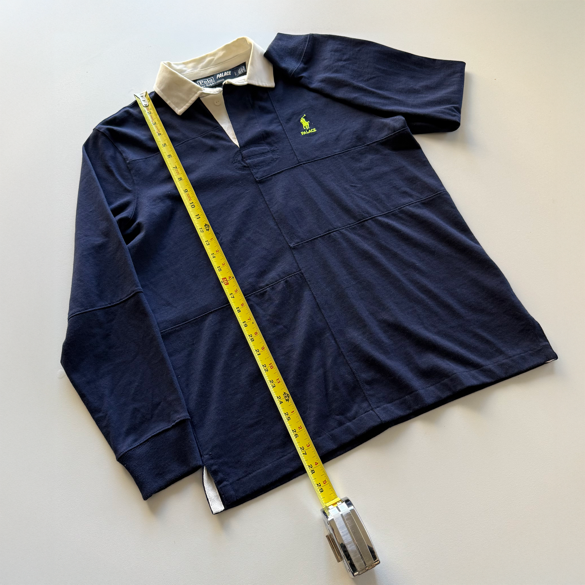 FW18 Palace x Polo Ralph Lauren Pieced Rugby Polo