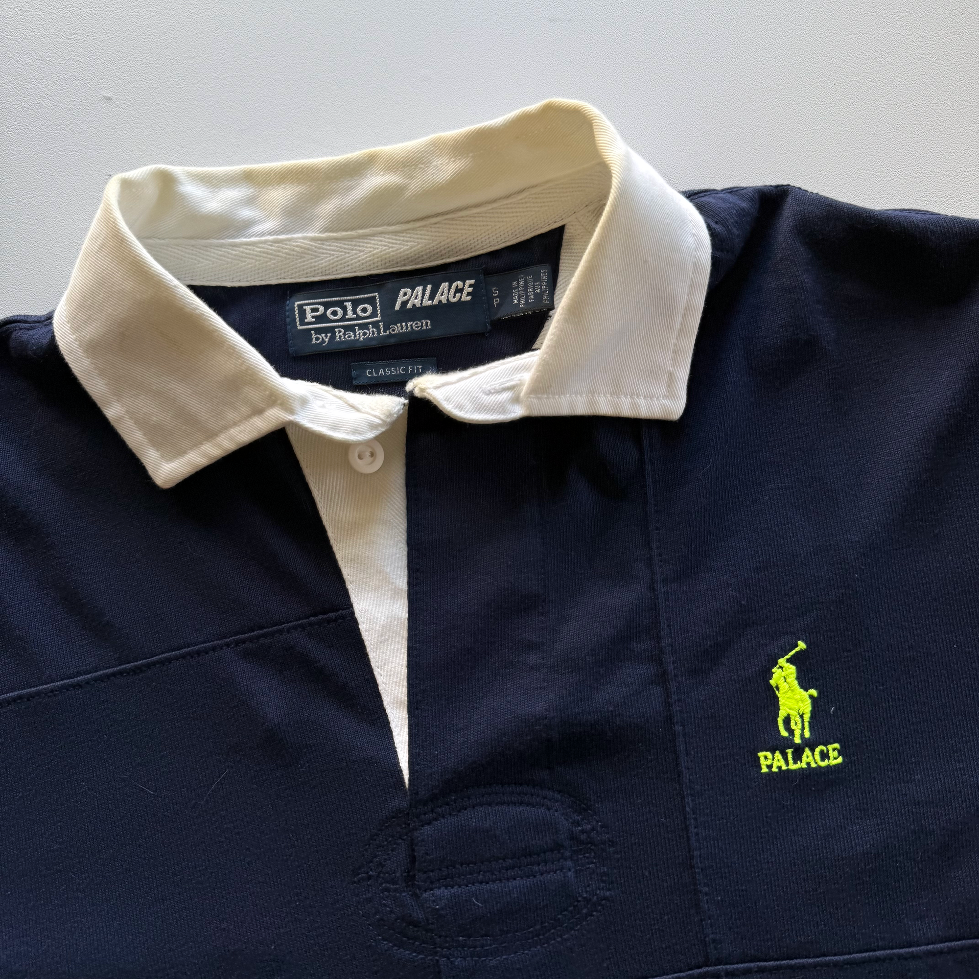 FW18 Palace x Polo Ralph Lauren Pieced Rugby Polo