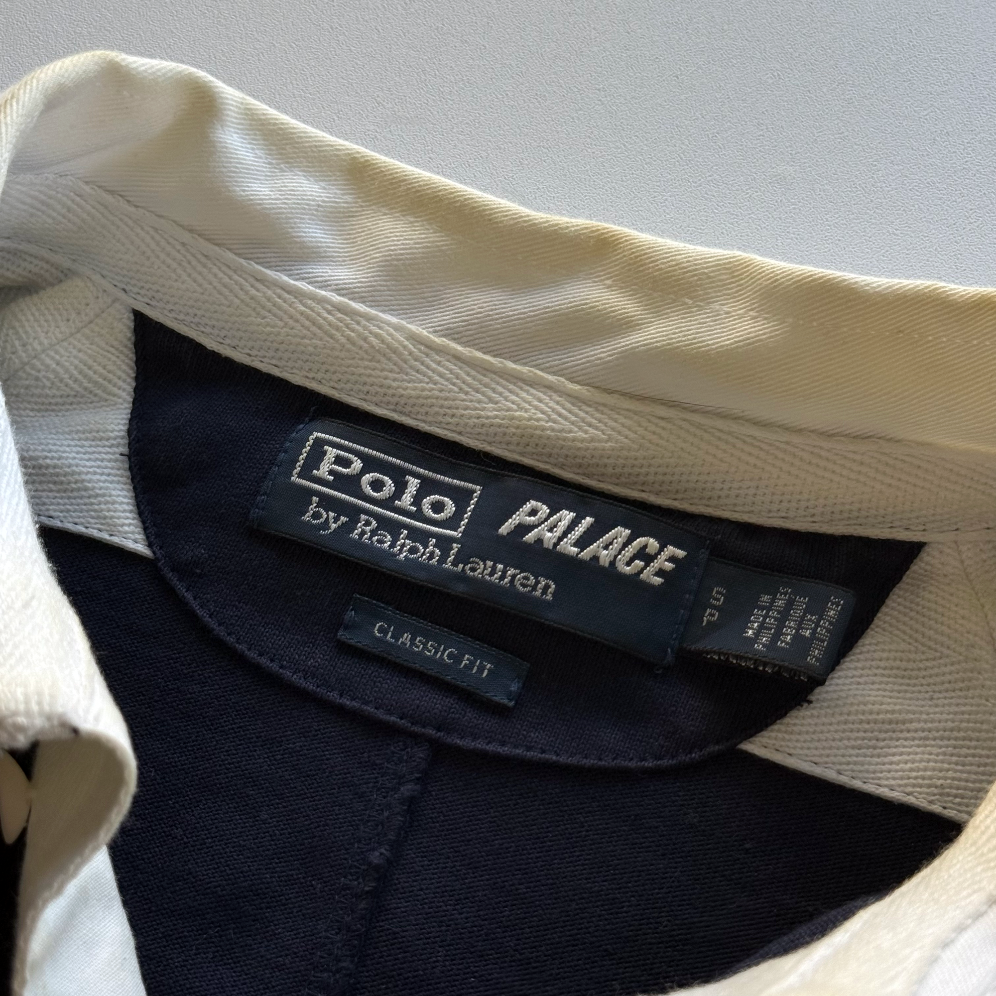 FW18 Palace x Polo Ralph Lauren Pieced Rugby Polo