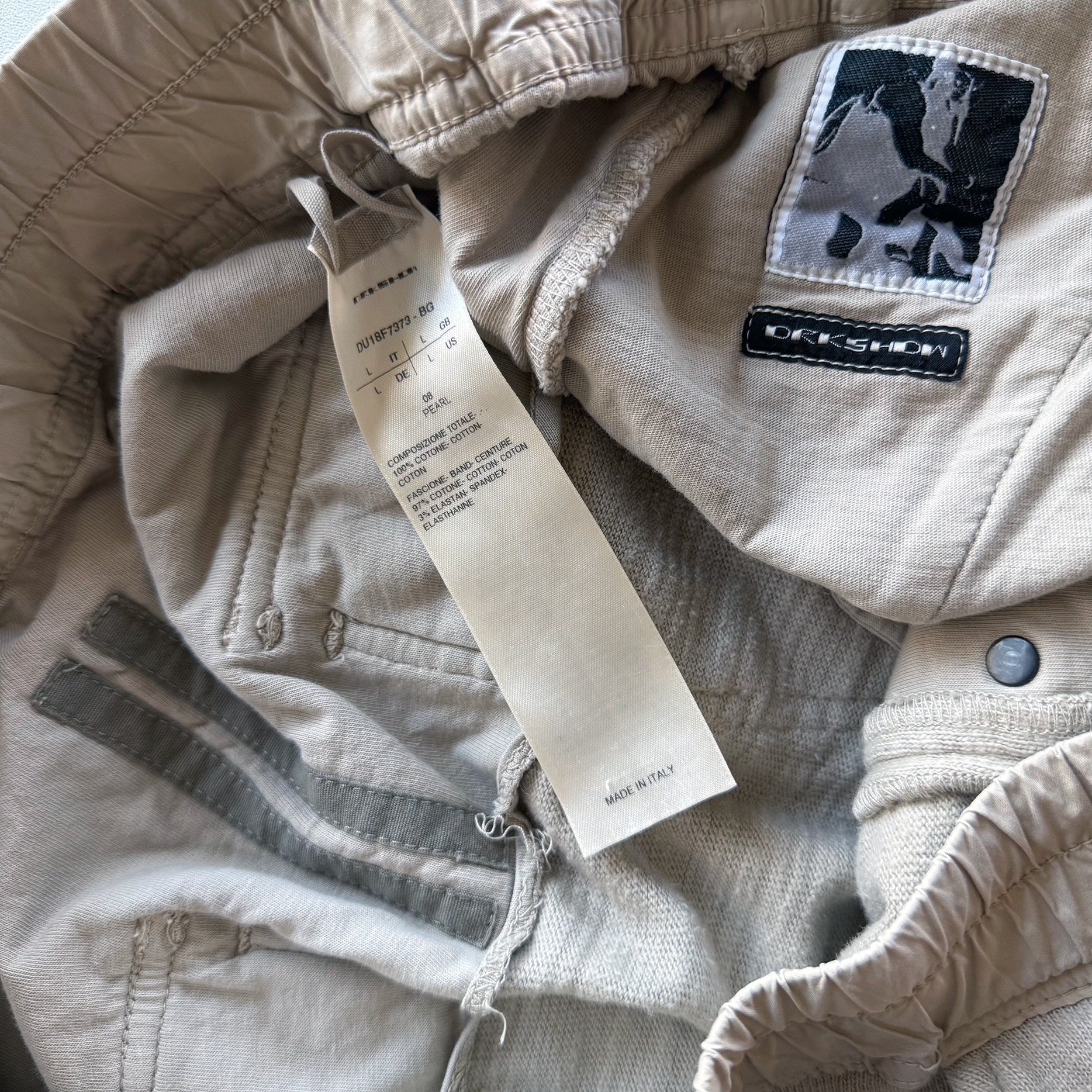 Rick Owens DRKSHDW | FW18 SISYPHUS | Pearl Pod Shorts