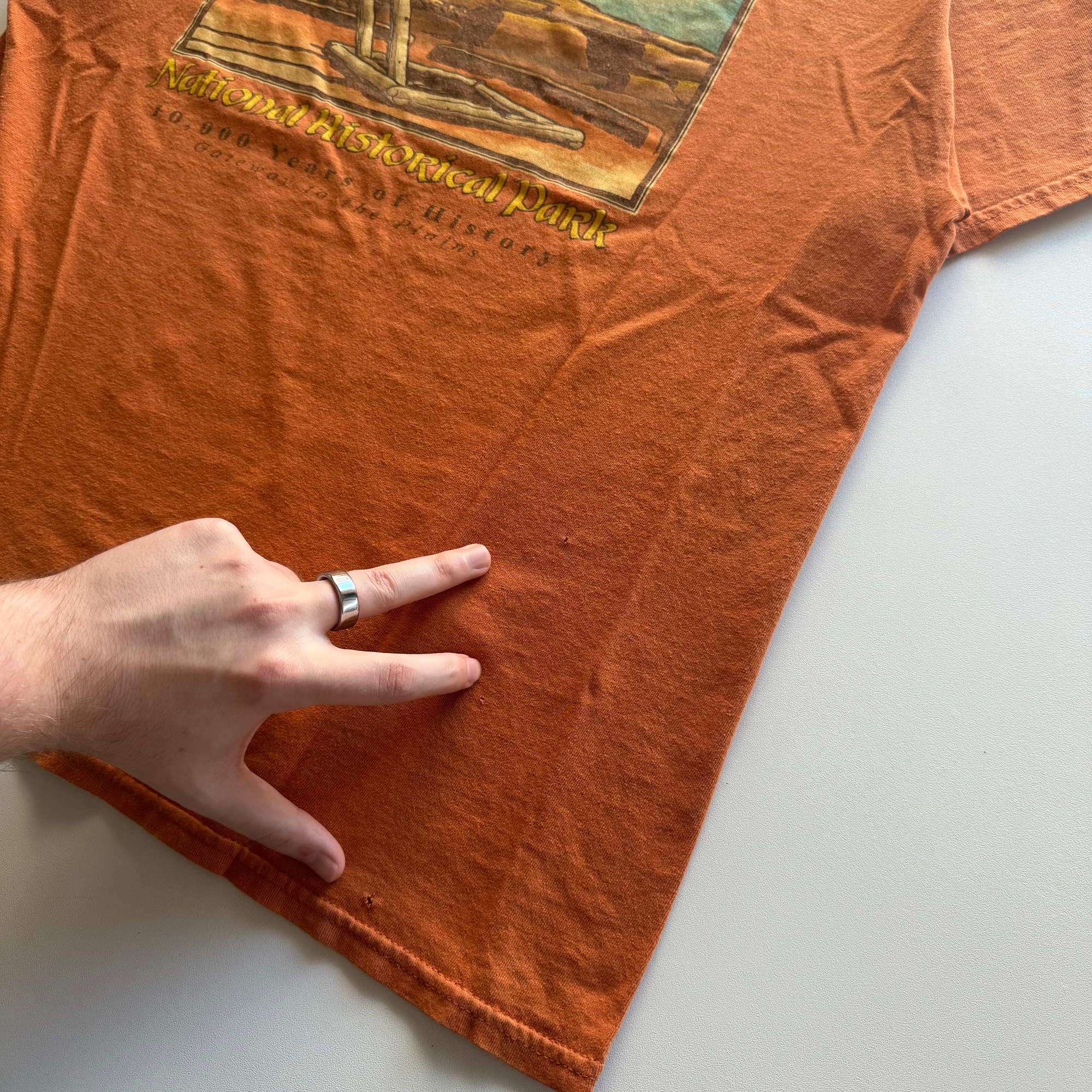 Vintage 2000s Y2K Pecos National Historical Park New Mexico Tee