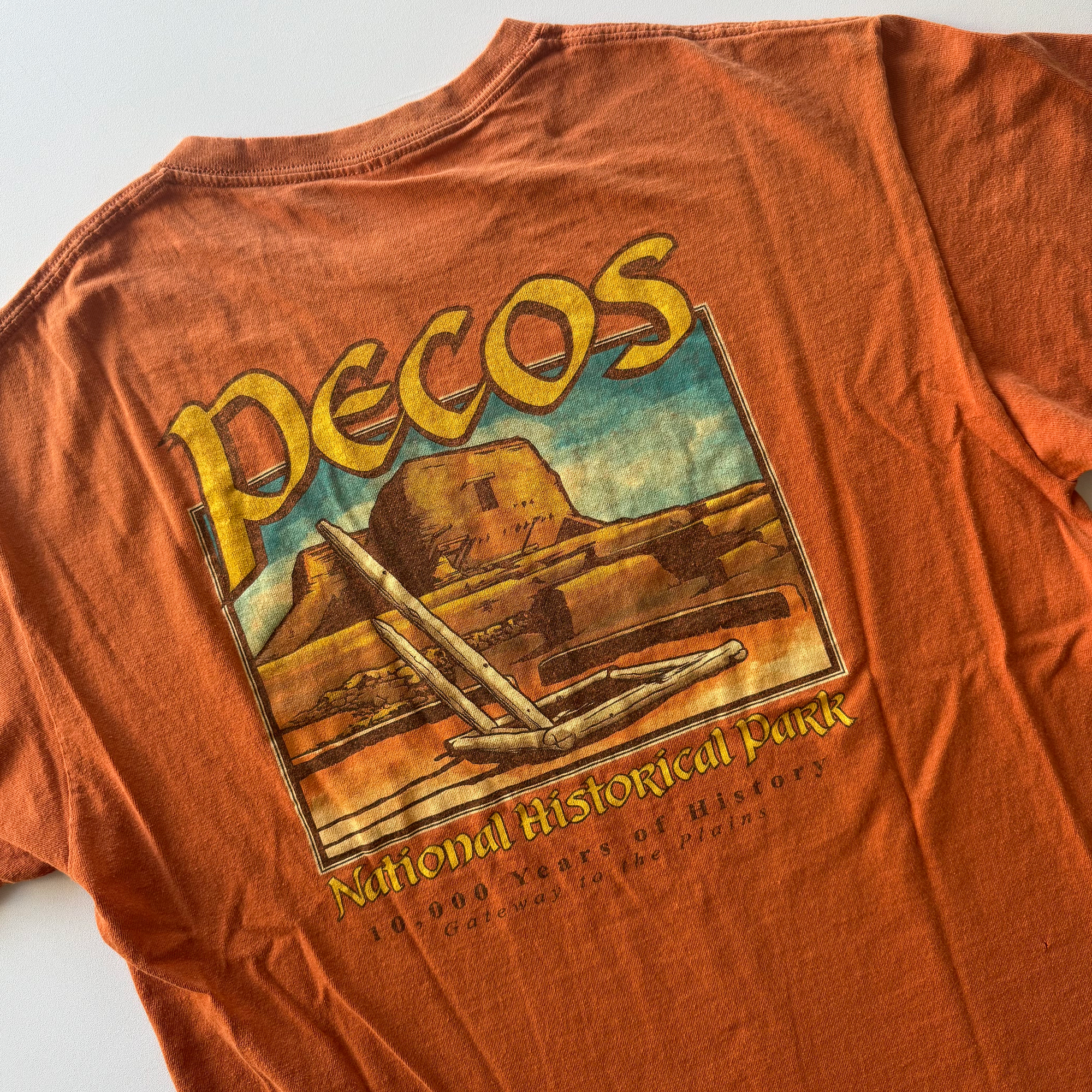 Vintage 2000s Y2K Pecos National Historical Park New Mexico Tee