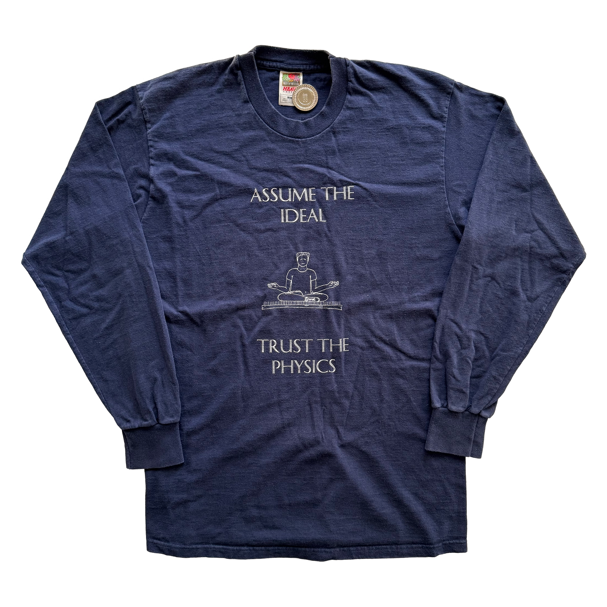 Vintage 1999 Trust The Physics Meditation L/S Tee