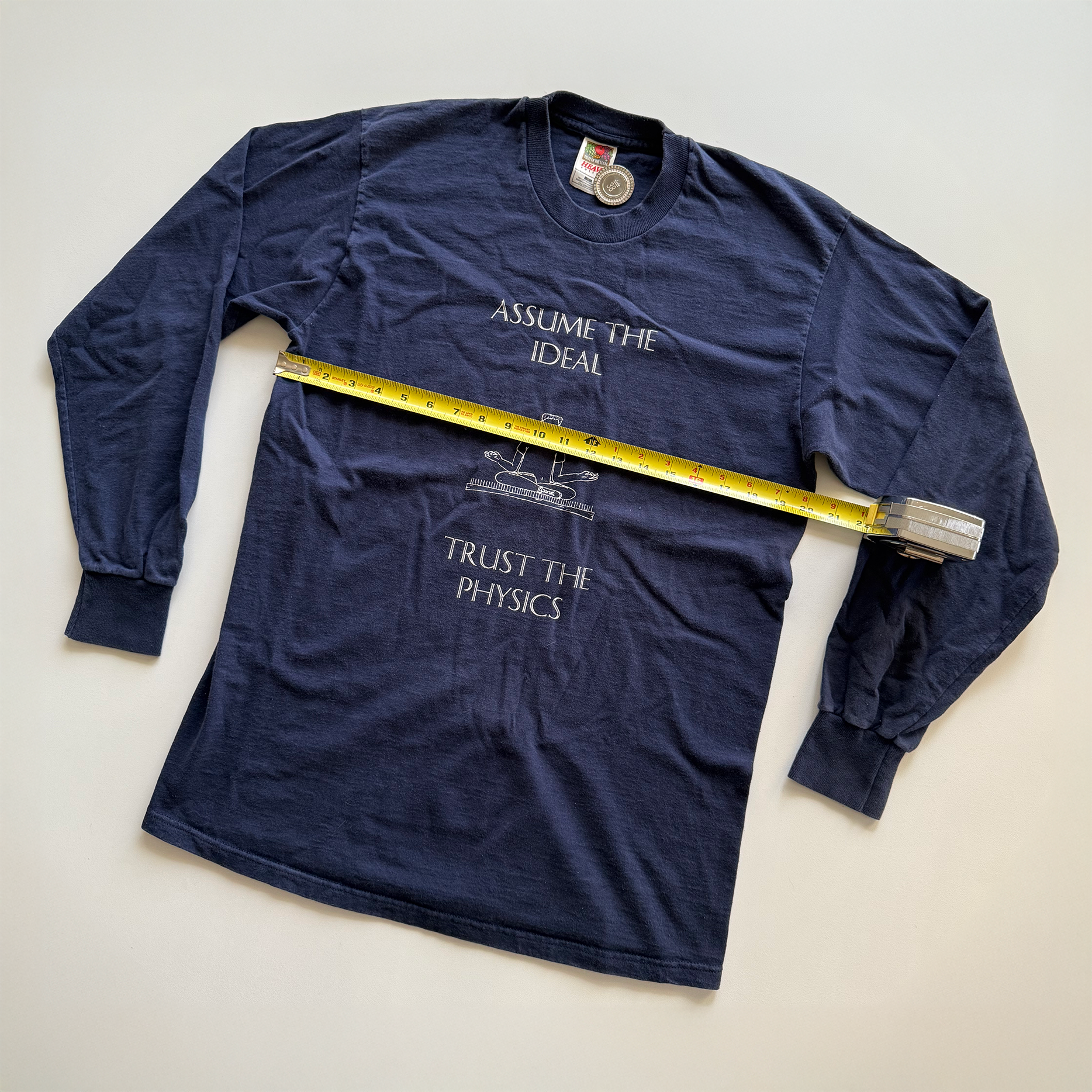 Vintage 1999 Trust The Physics Meditation L/S Tee