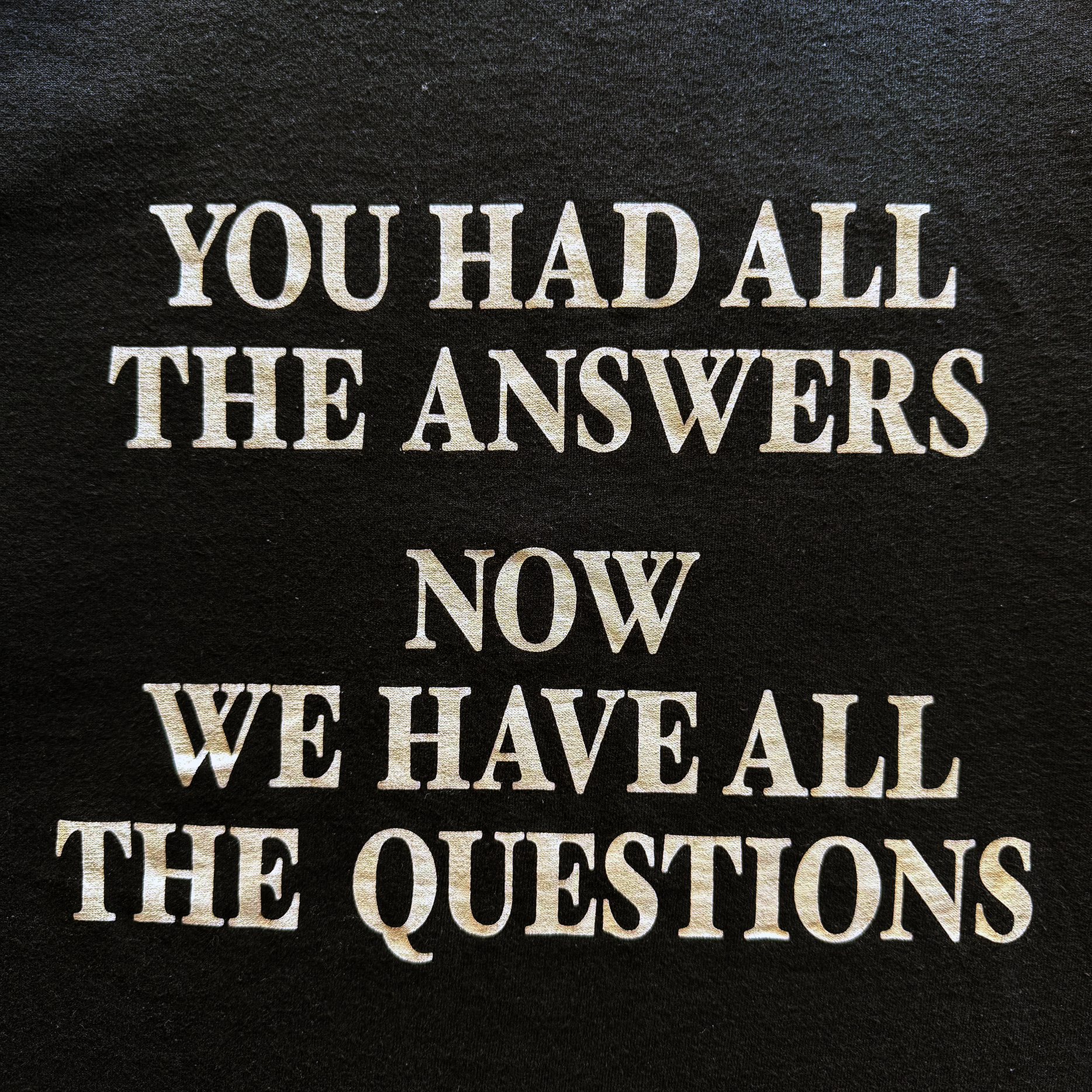 General Research 2000 "You Had All The Answers" Tee