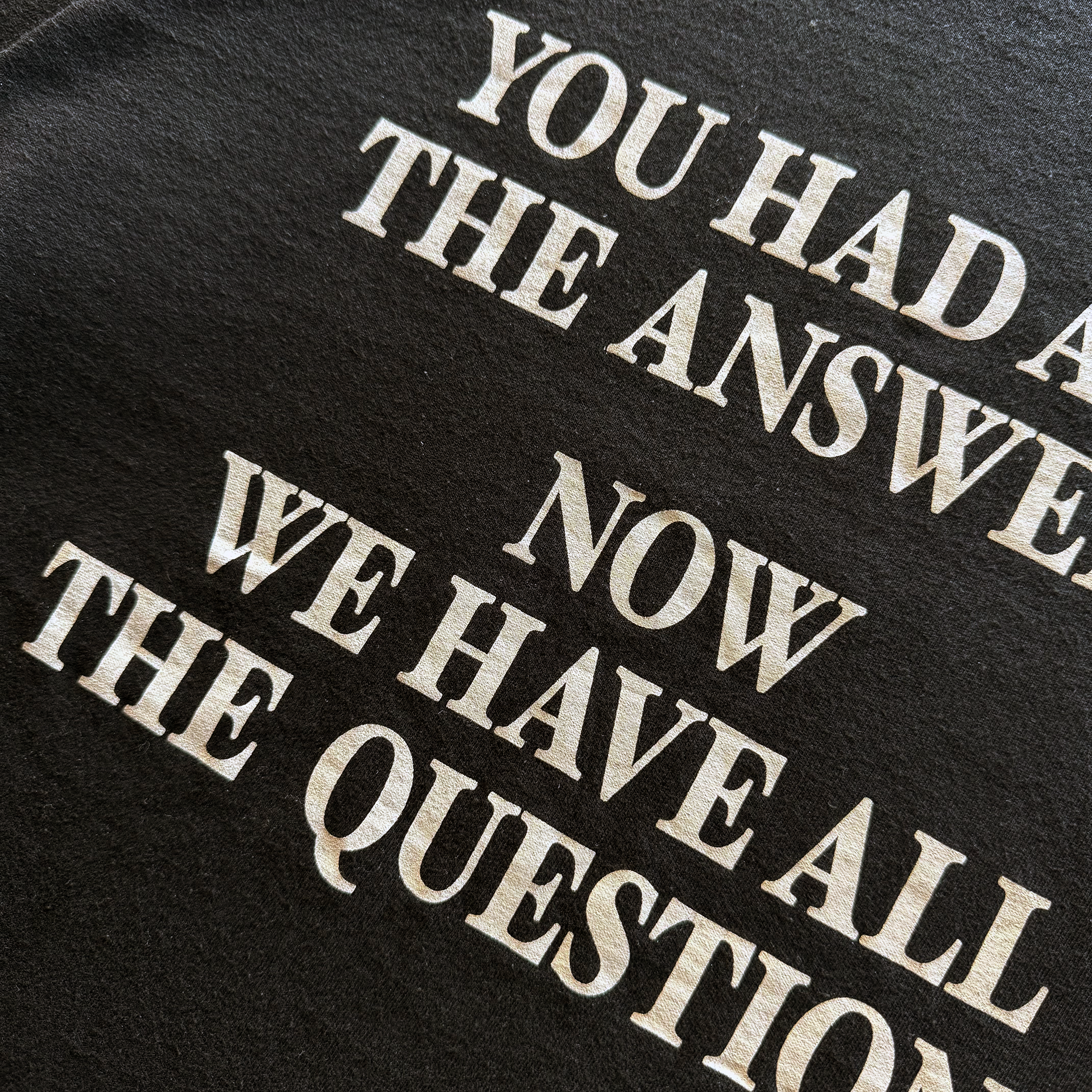 General Research 2000 "You Had All The Answers" Tee