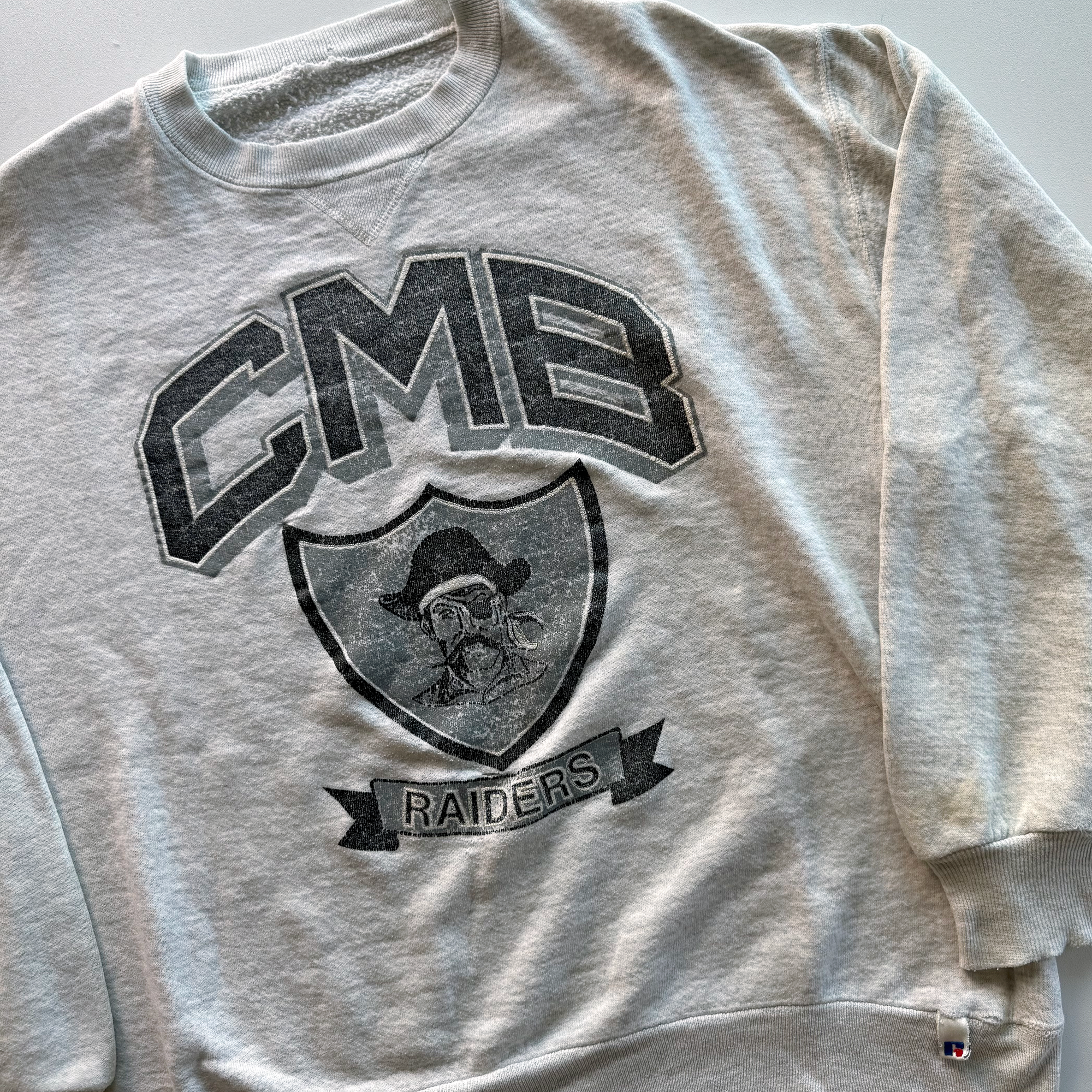 Vintage 1990s Russell CMB Raiders Football Sweatshirt