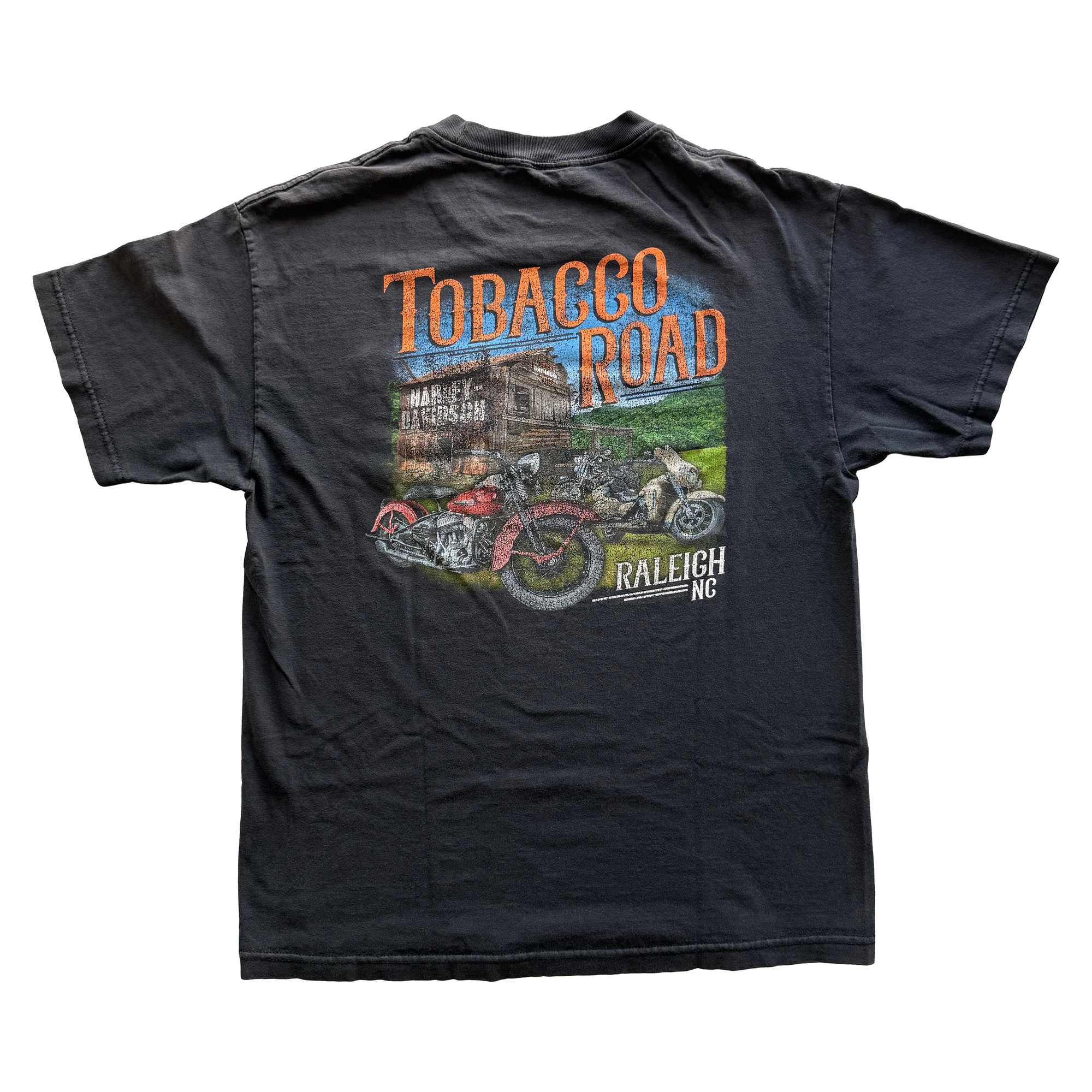 Vintage 2000s Harley Davidson Tobacco Road Raleigh NC Tee