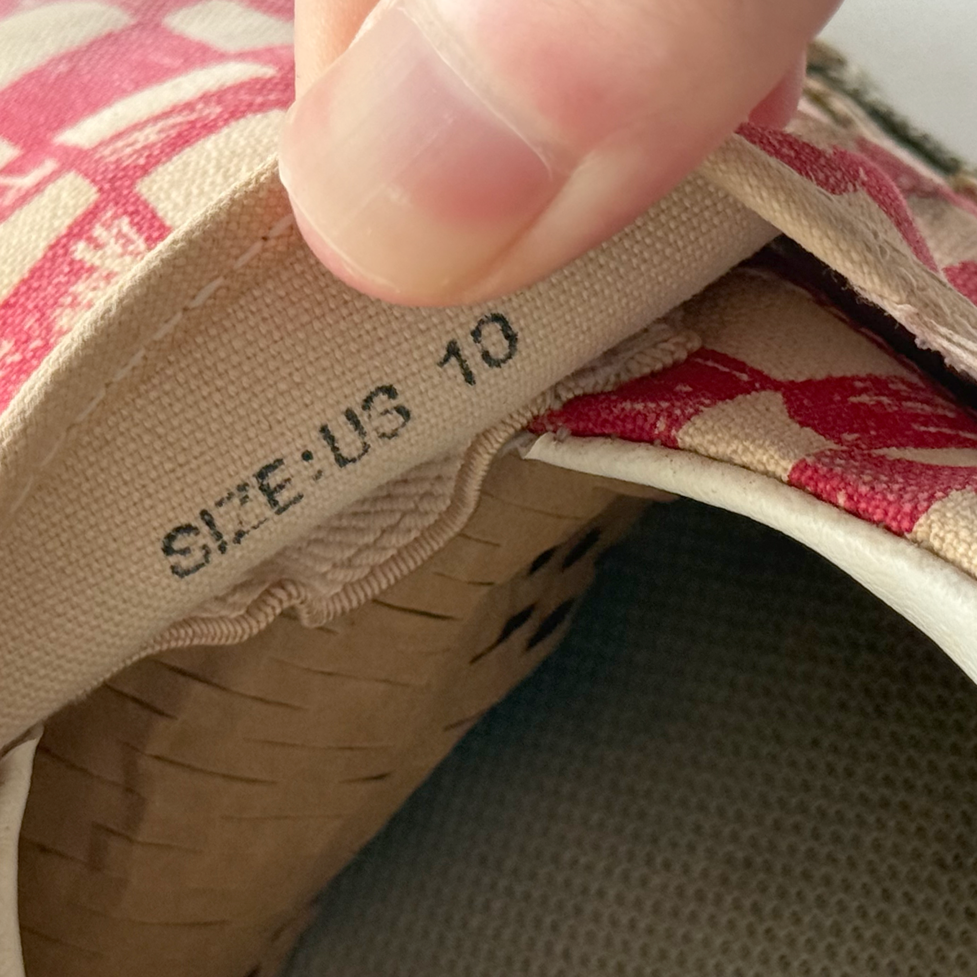 Undercover AW03 Paper Doll Red Checkerboard Vans