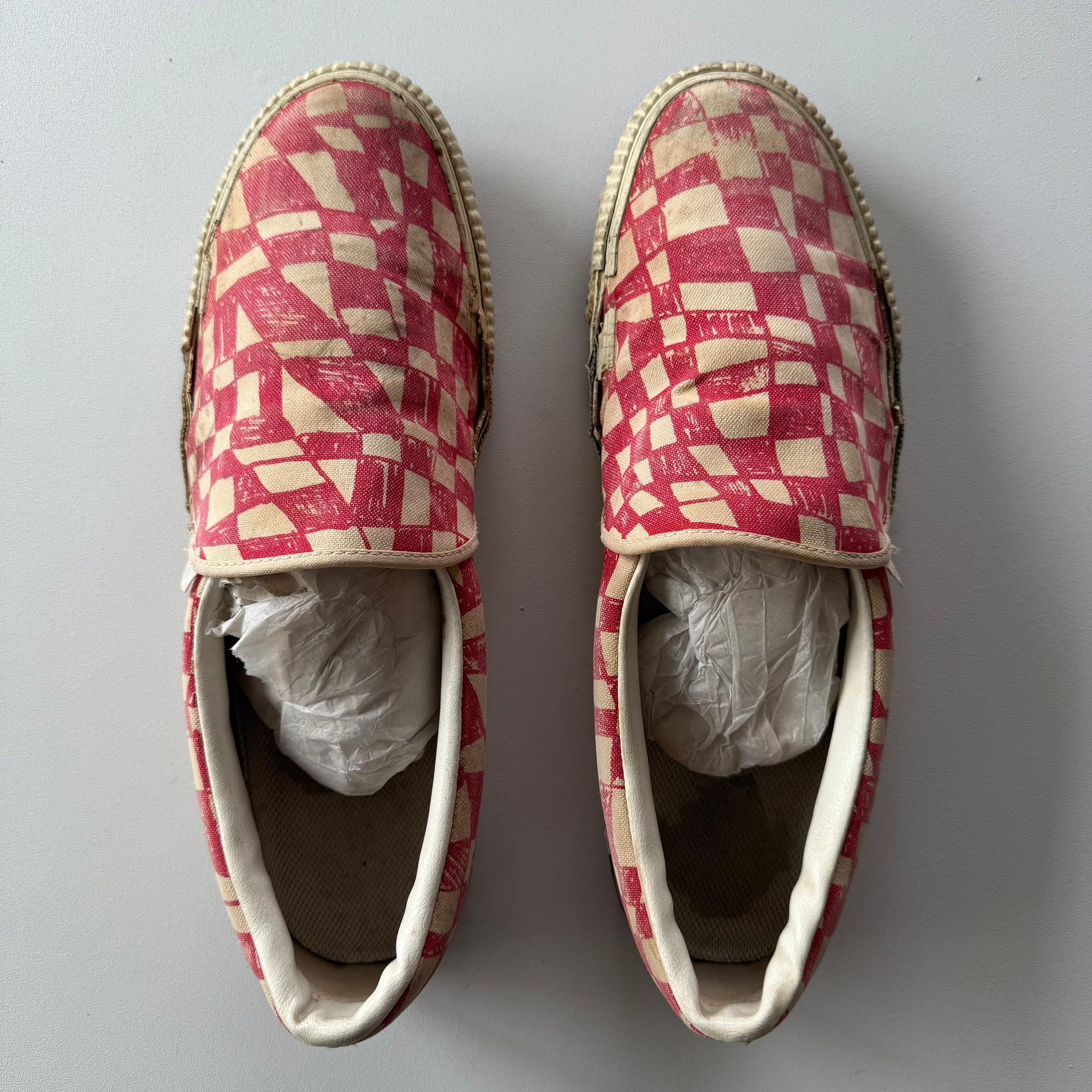 Undercover AW03 Paper Doll Red Checkerboard Vans