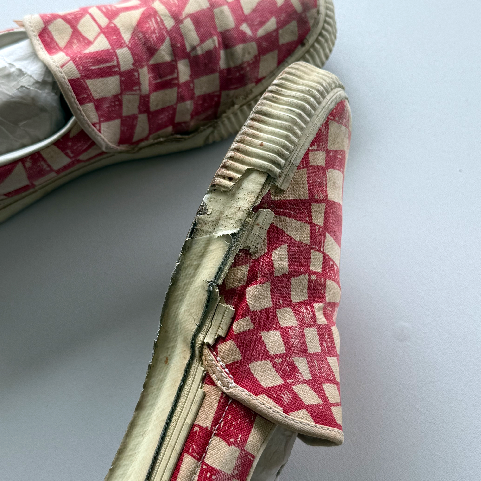Undercover AW03 Paper Doll Red Checkerboard Vans