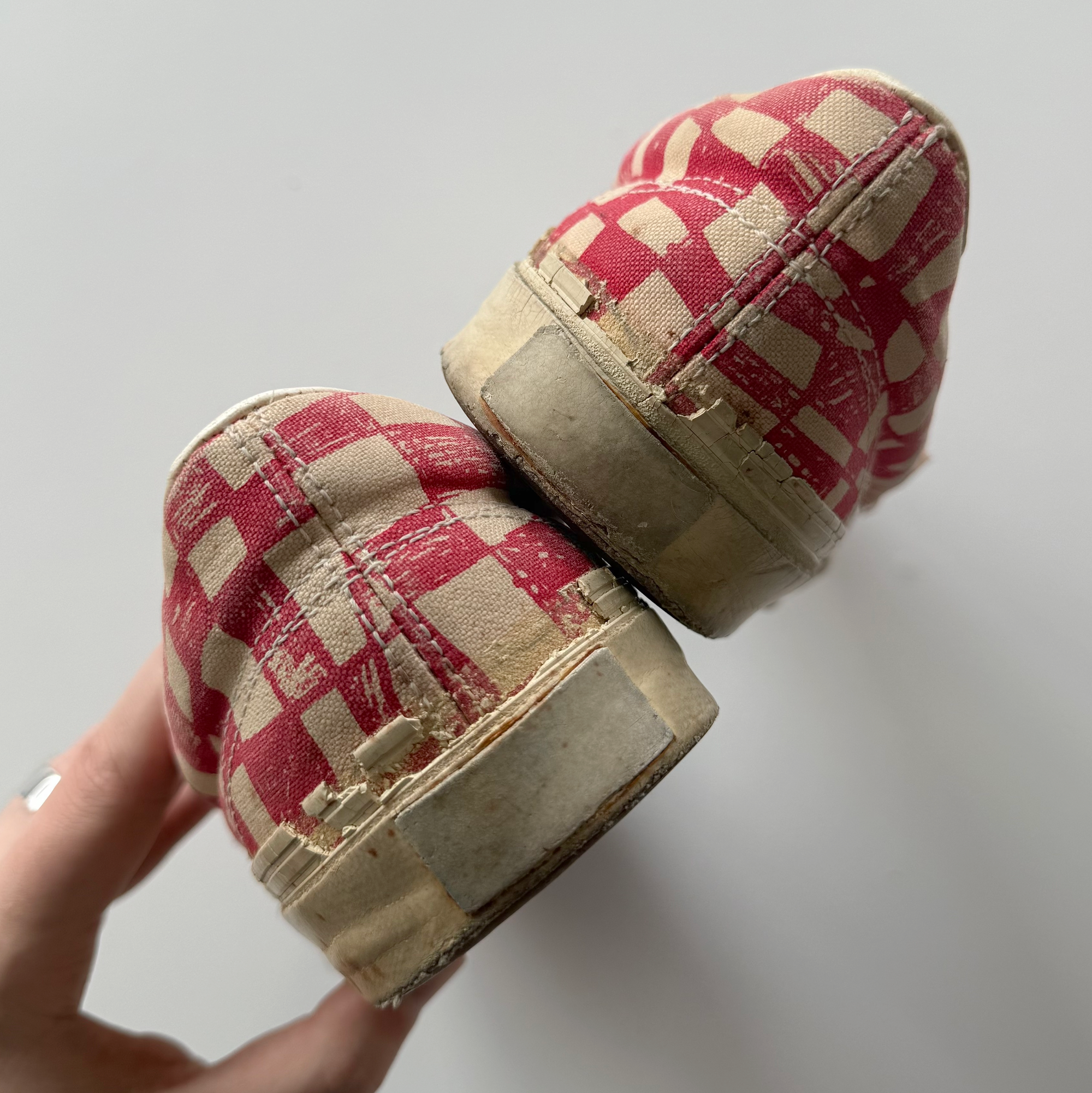 Undercover AW03 Paper Doll Red Checkerboard Vans
