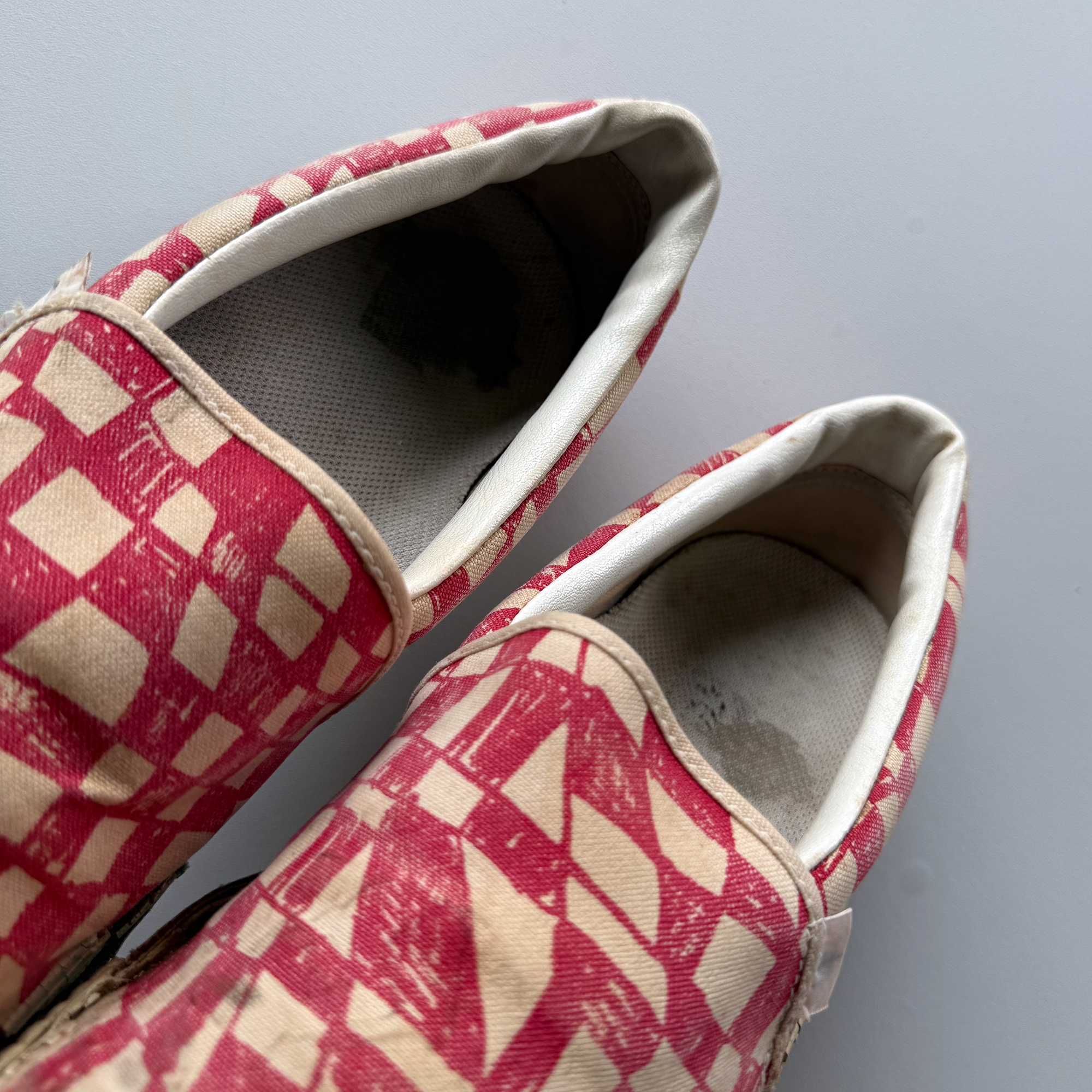 Undercover AW03 Paper Doll Red Checkerboard Vans