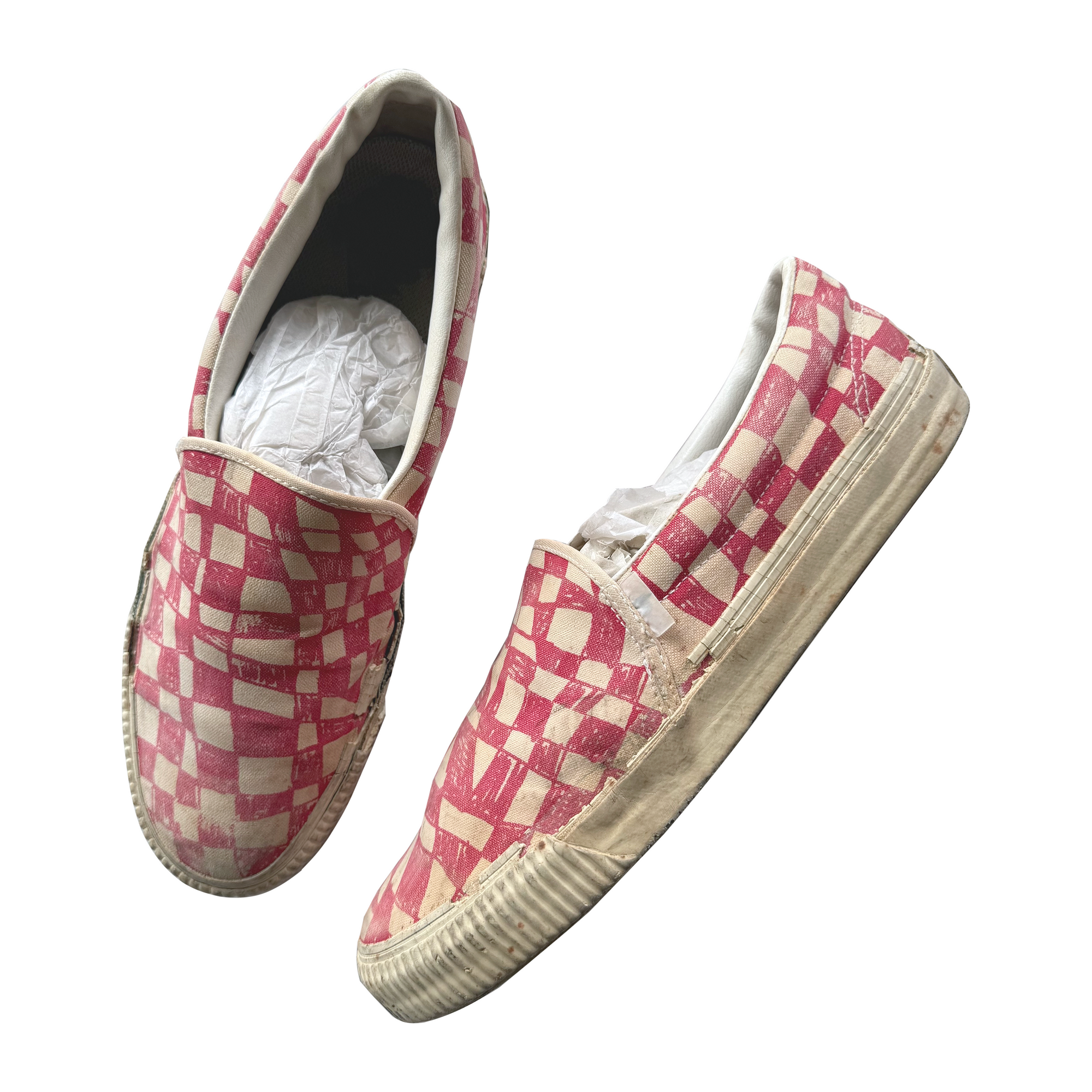 Undercover AW03 Paper Doll Red Checkerboard Vans