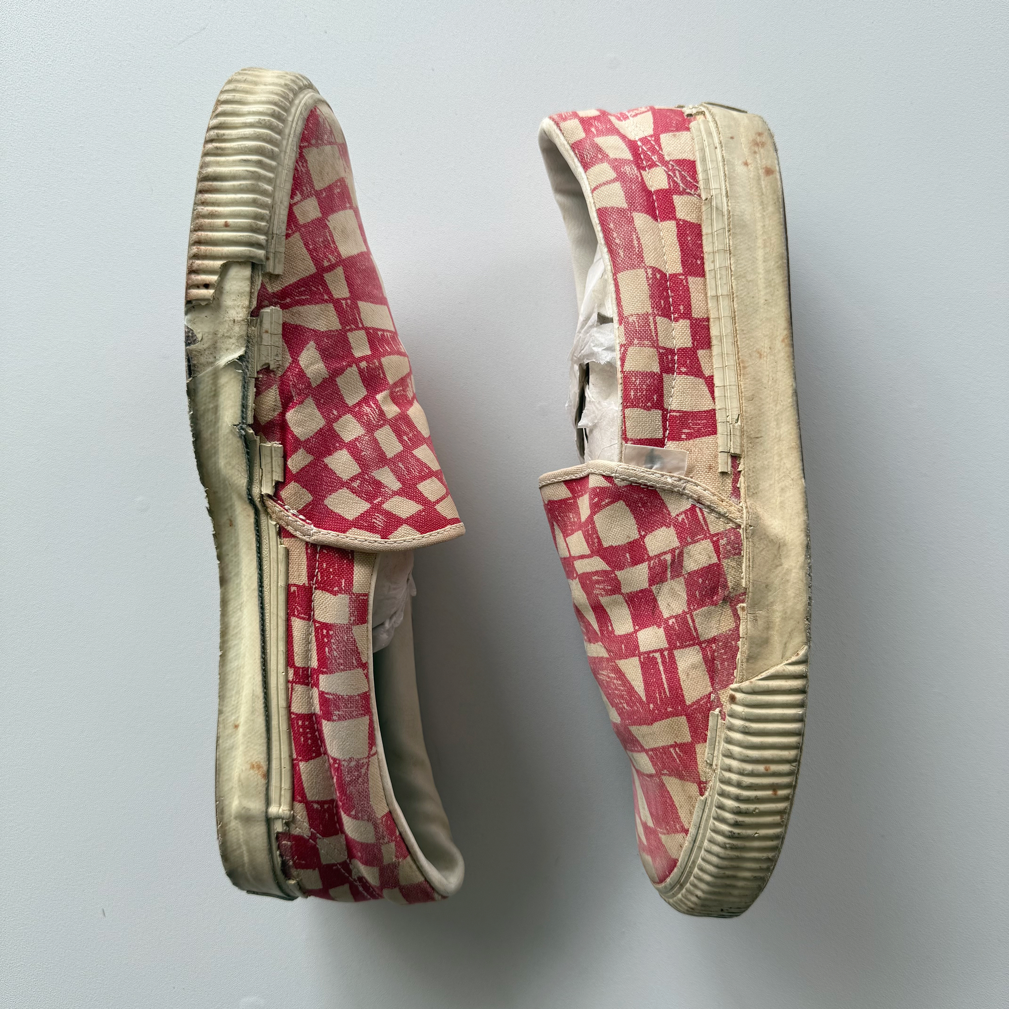 Undercover AW03 Paper Doll Red Checkerboard Vans
