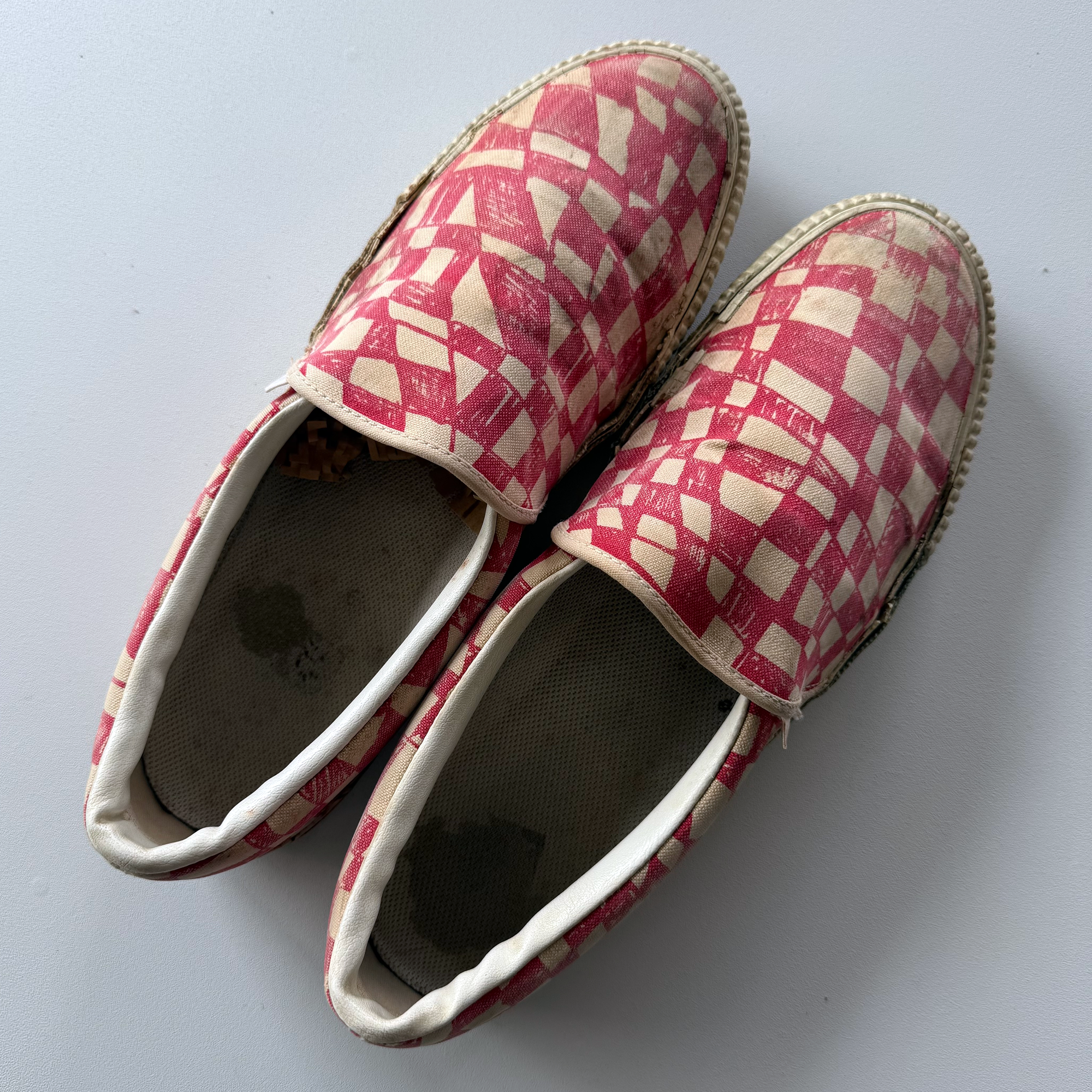 Undercover AW03 Paper Doll Red Checkerboard Vans