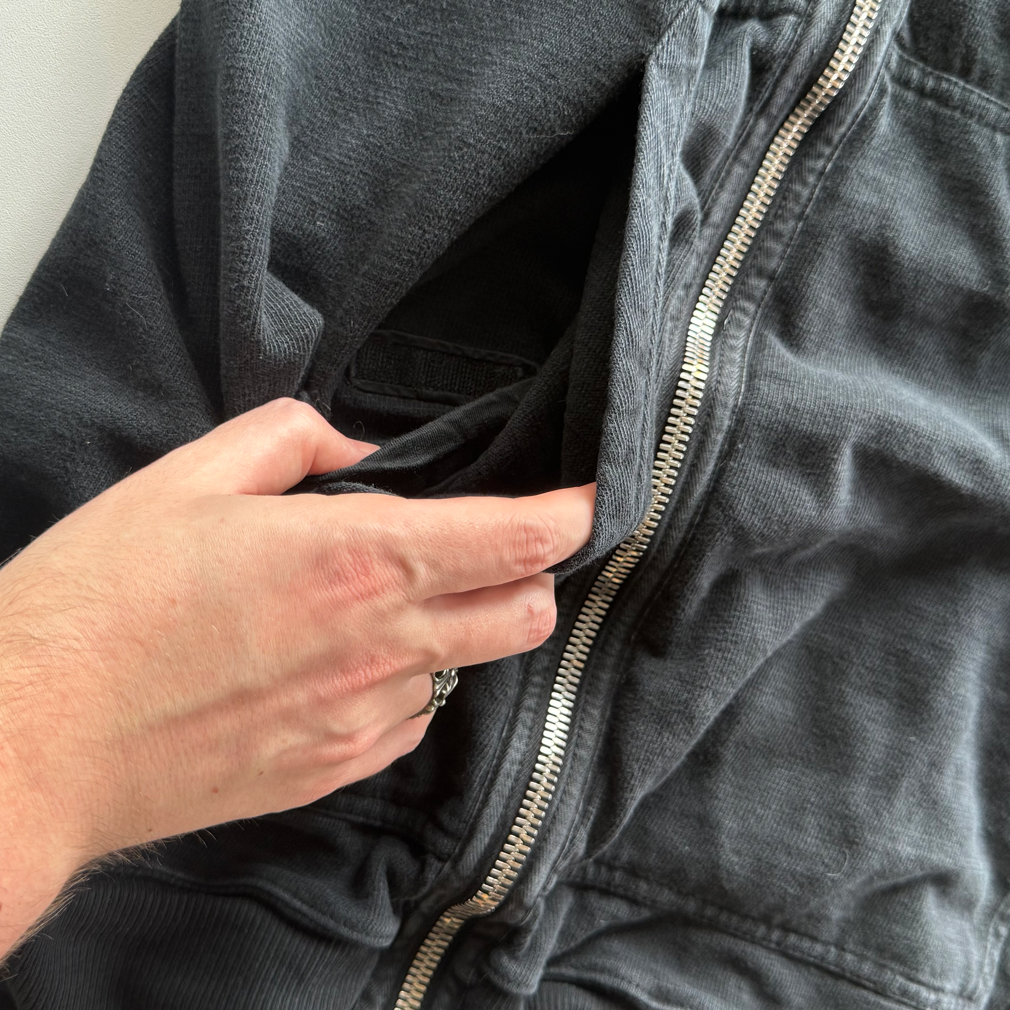 Rick Owens Drkshdw Black Gimp Hoodie