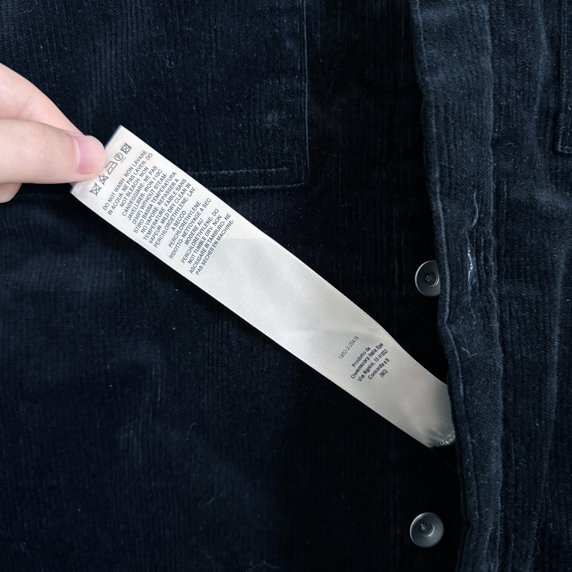 Rick Owens DRKSHDW FW22 Padded Corduroy Outershirt ($1755)