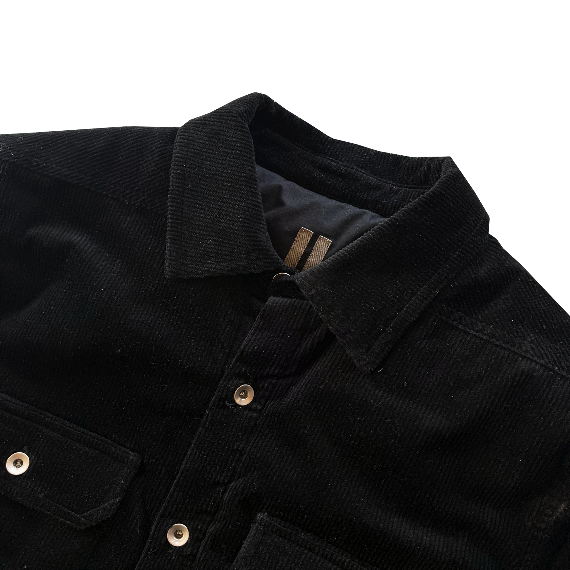 Rick Owens DRKSHDW FW22 Padded Corduroy Outershirt ($1755)