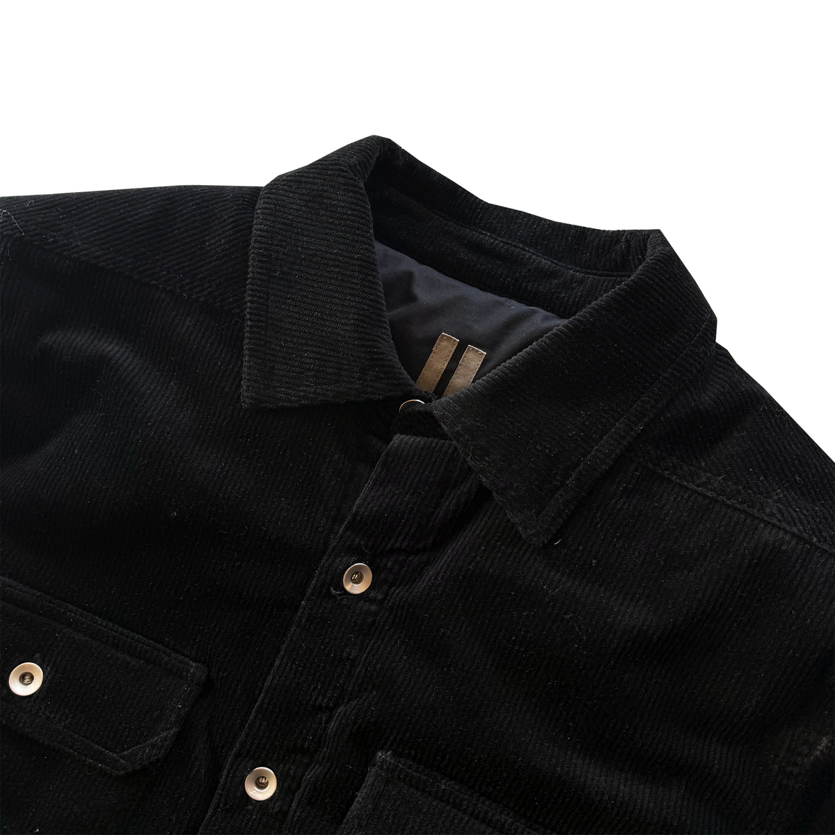 Rick Owens DRKSHDW FW22 Padded Corduroy Outershirt ($1755)